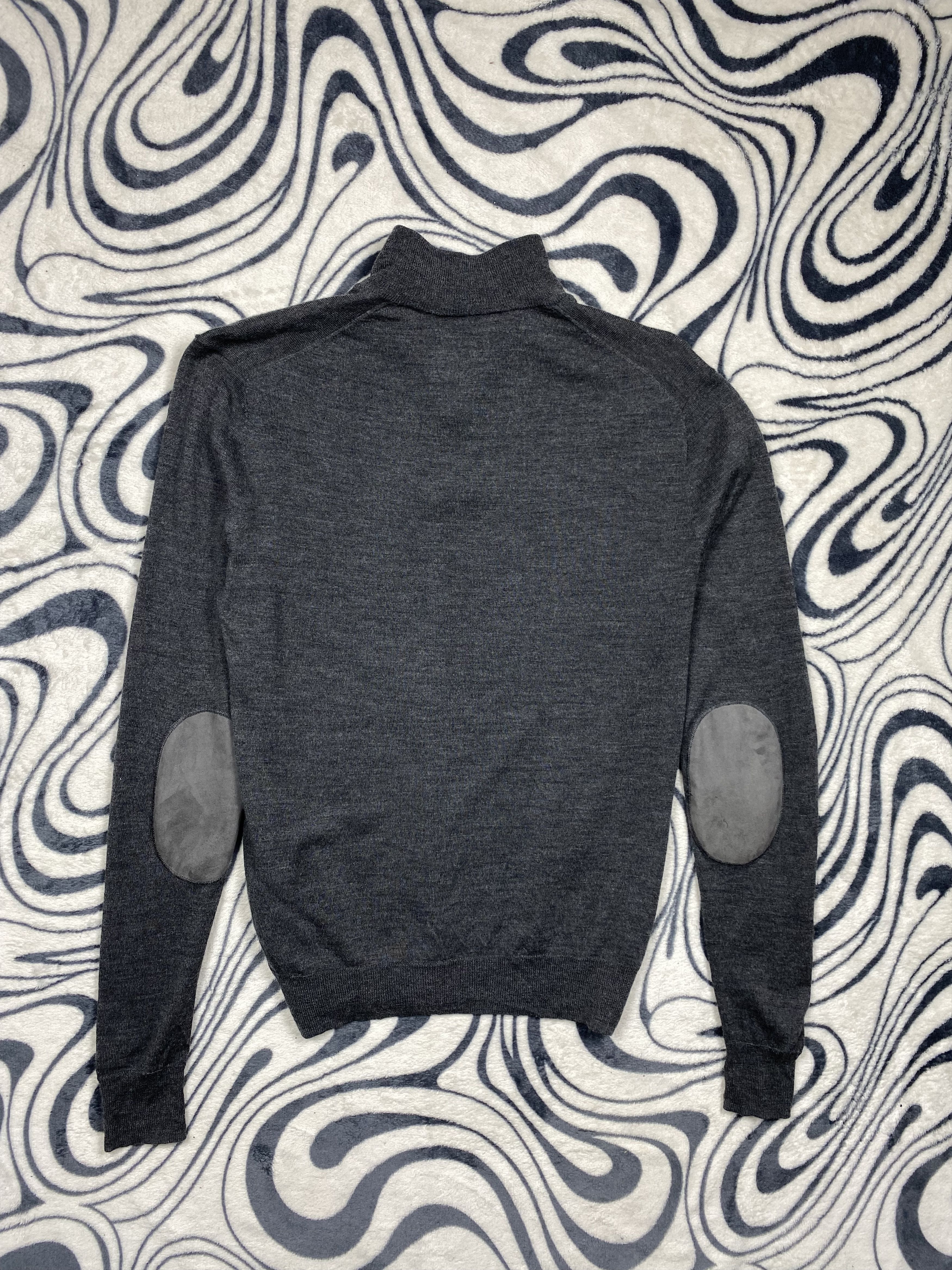 Hackett × Vintage Hackett Mens Merino Wool Silk Quarter Zip Sweater Knitwear Size US S / EU 44-46 / 1 - 6 Thumbnail
