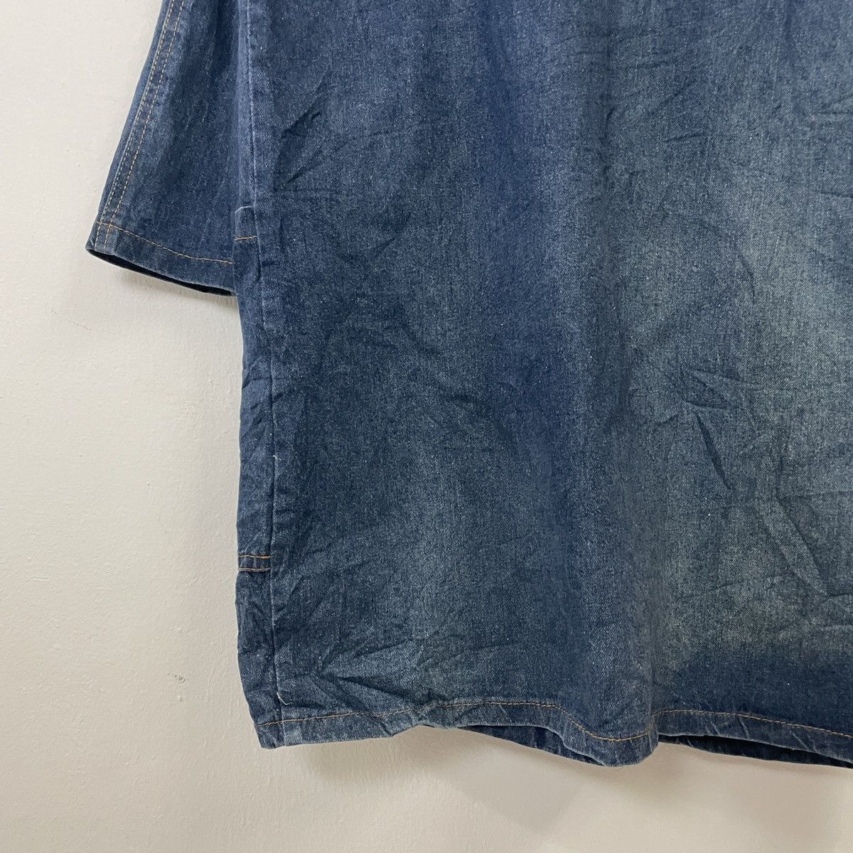 Indigo Vintage Unbranded Indigo Long Denim Jacket Size US M / EU 48-50 / 2 - 8 Thumbnail