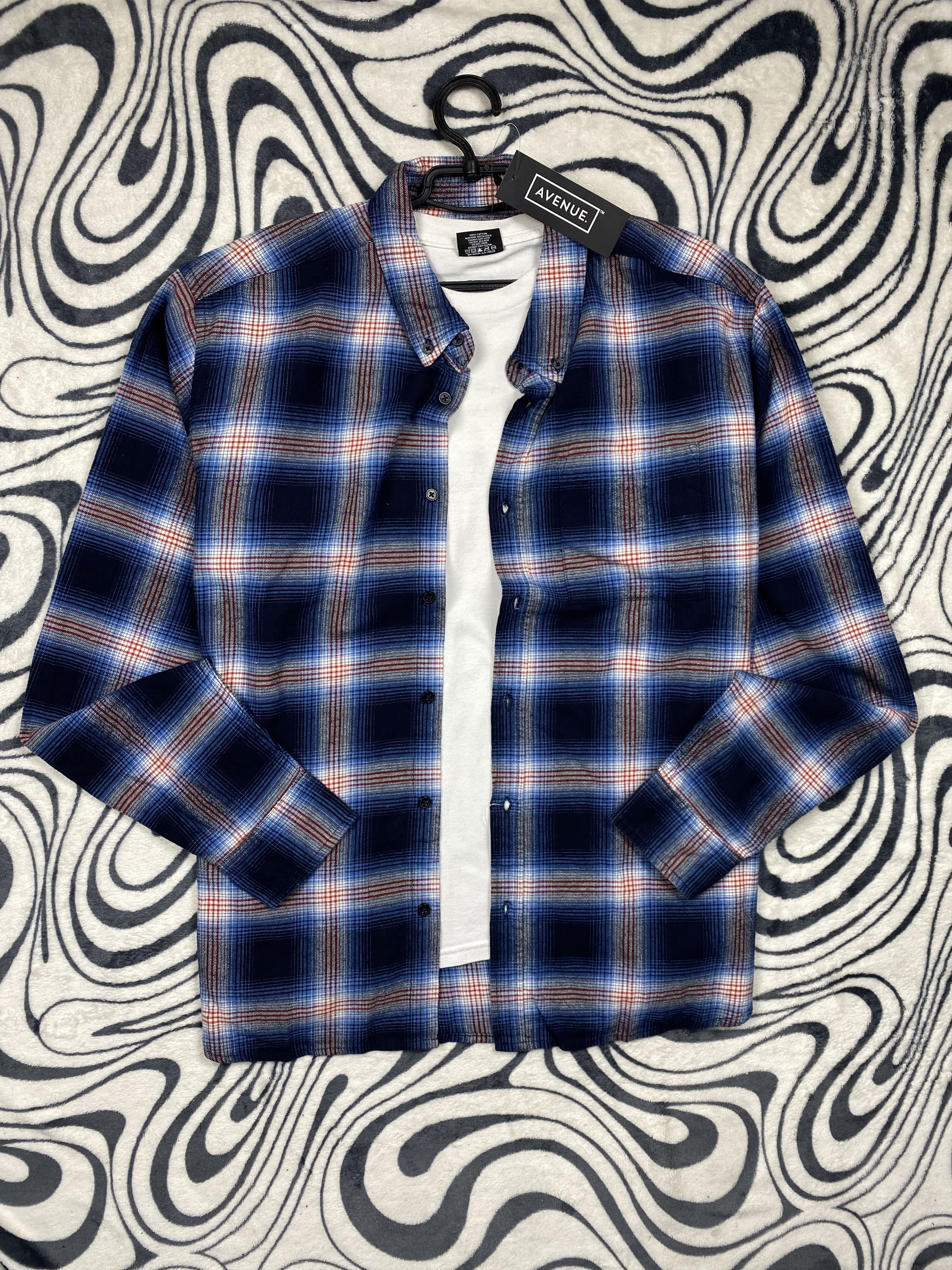 Flannel NEW Flannel Mens Plaid Shirt Travis style Size US XL / EU 56 / 4 - 1 Thumbnail