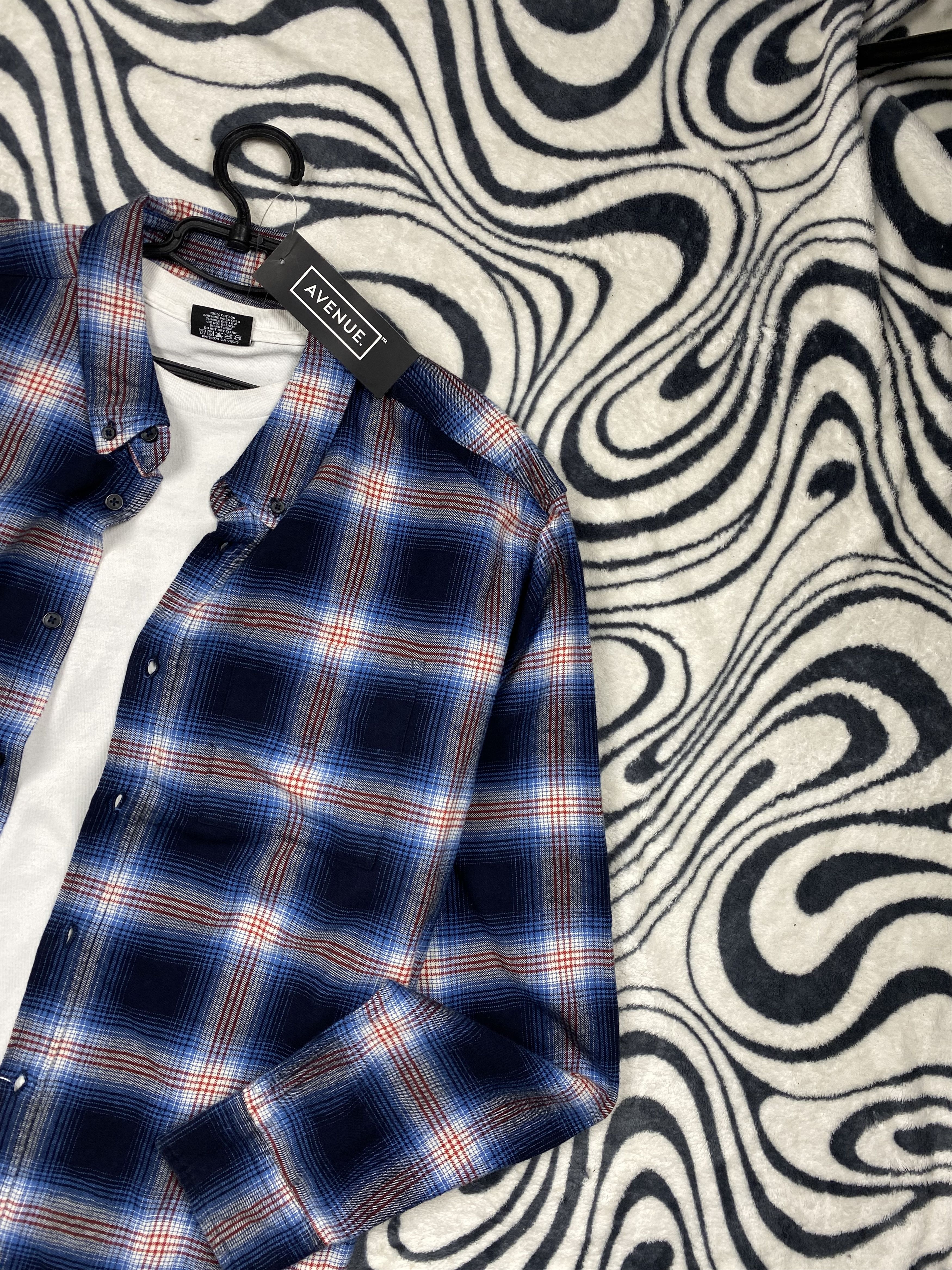 Flannel NEW Flannel Mens Plaid Shirt Travis style Size US XL / EU 56 / 4 - 2 Thumbnail