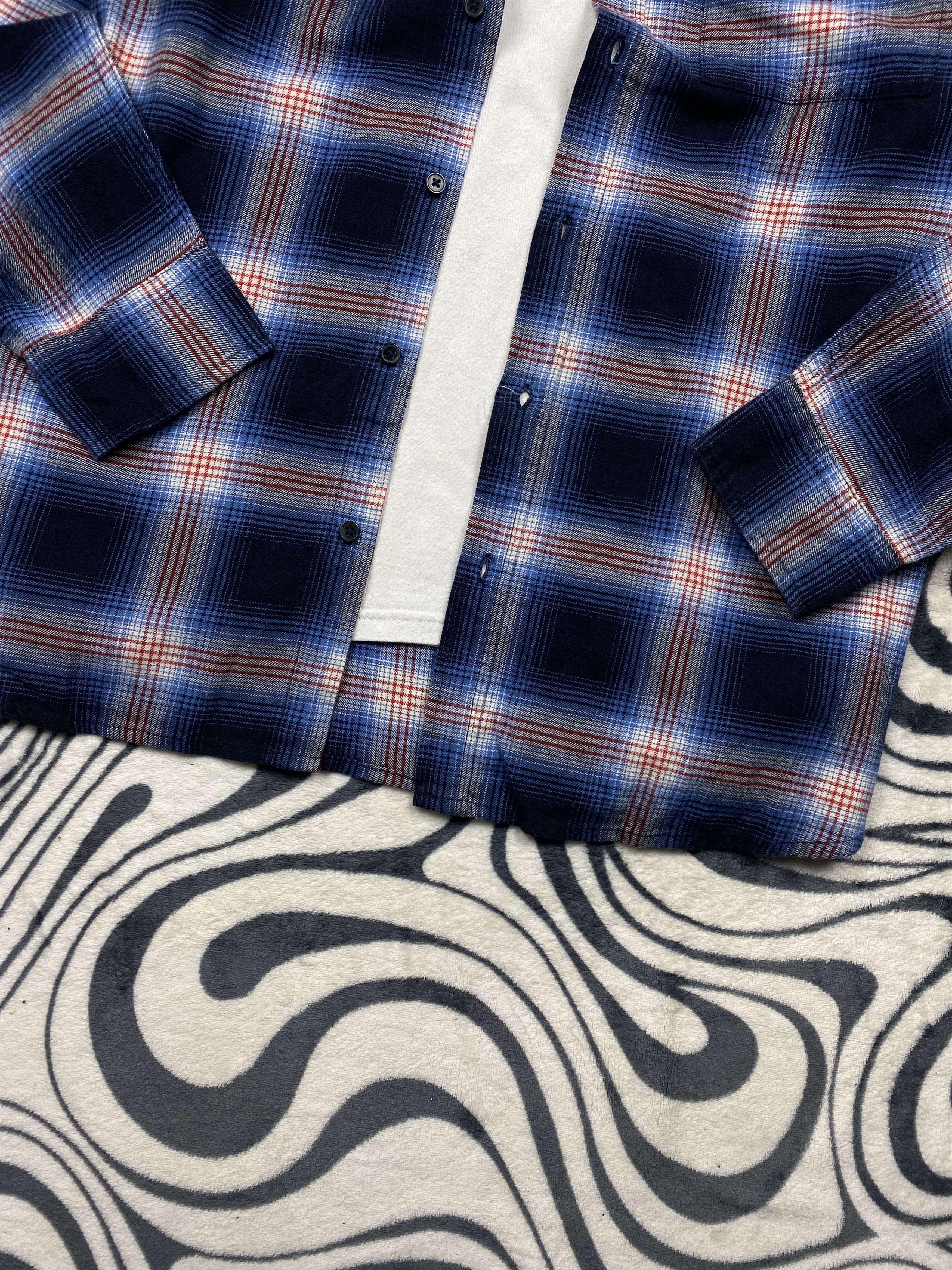 Flannel NEW Flannel Mens Plaid Shirt Travis style Size US XL / EU 56 / 4 - 3 Thumbnail