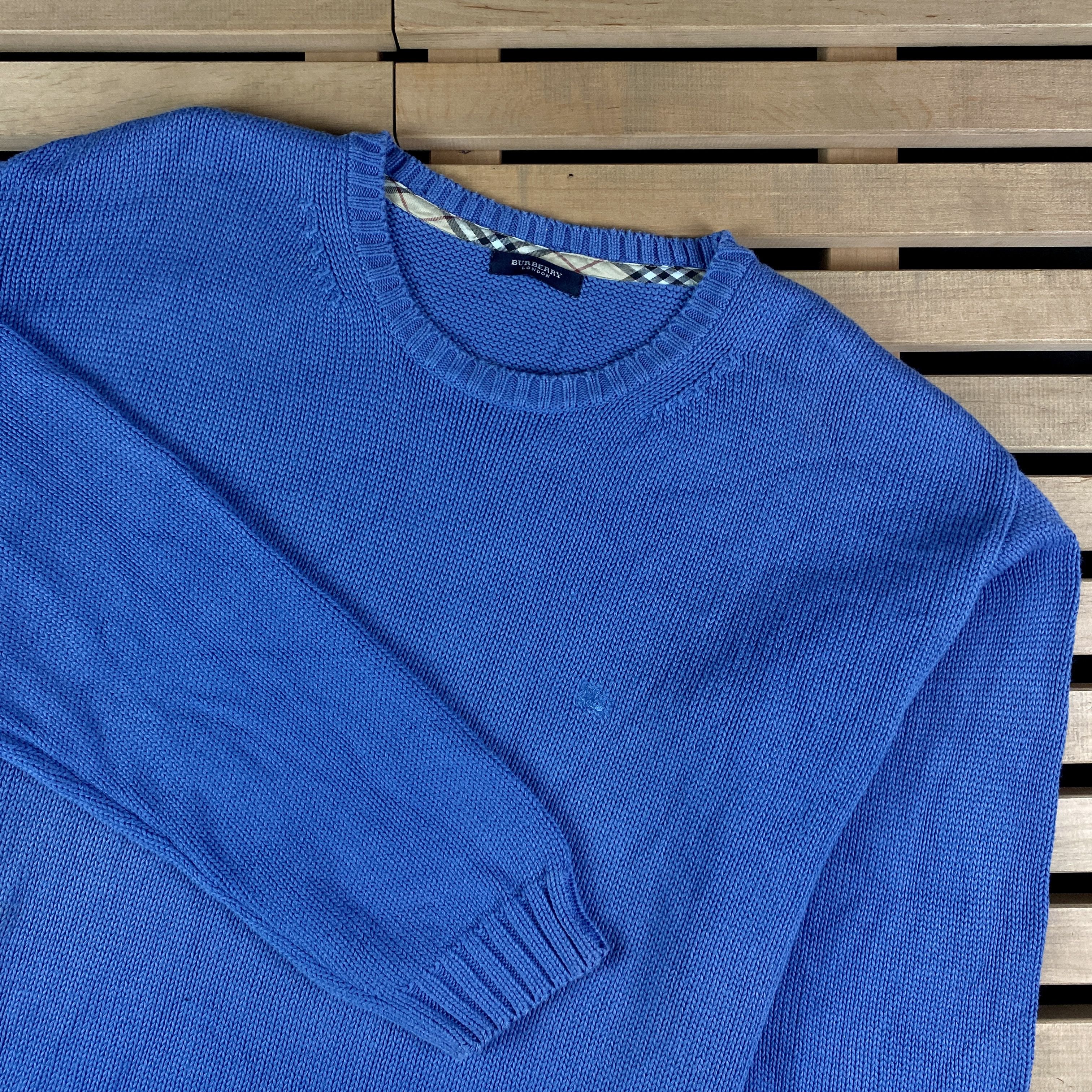 Burberry Mens Sweater Long Sleeve Burberry London Vintage Size M-L Size US L / EU 52-54 / 3 - 2 Thumbnail