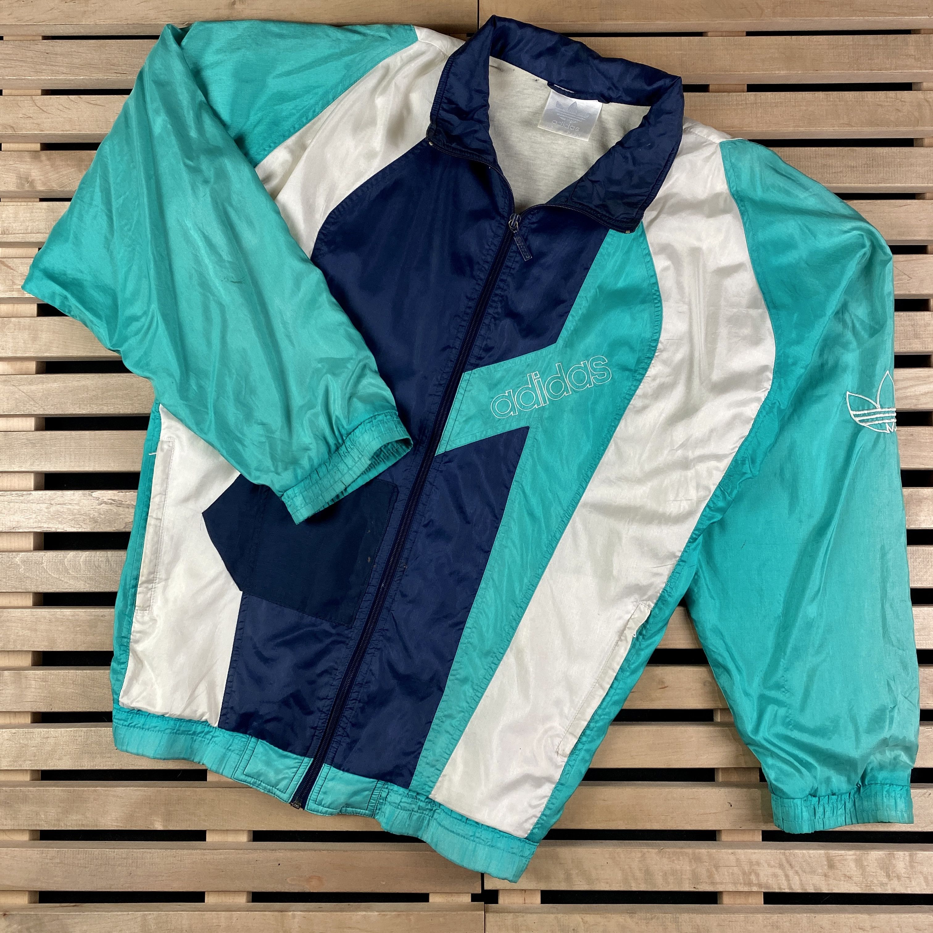 Adidas × Vintage Mens Bomber Jacket Adidas Vintage Size L Size US L / EU 52-54 / 3 - 1 Thumbnail