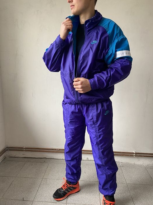 Nike Nike track suit vintage nylon logo back | Grailed