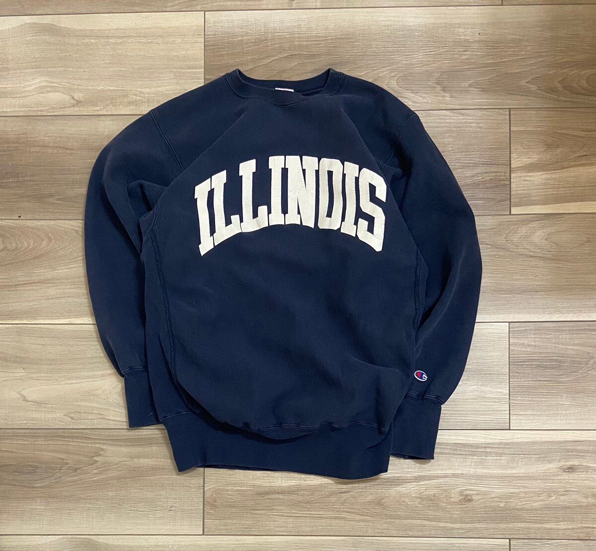 Vintage Vintage 90s Illinois Champion Reverse Weave Sweatshirt | Grailed