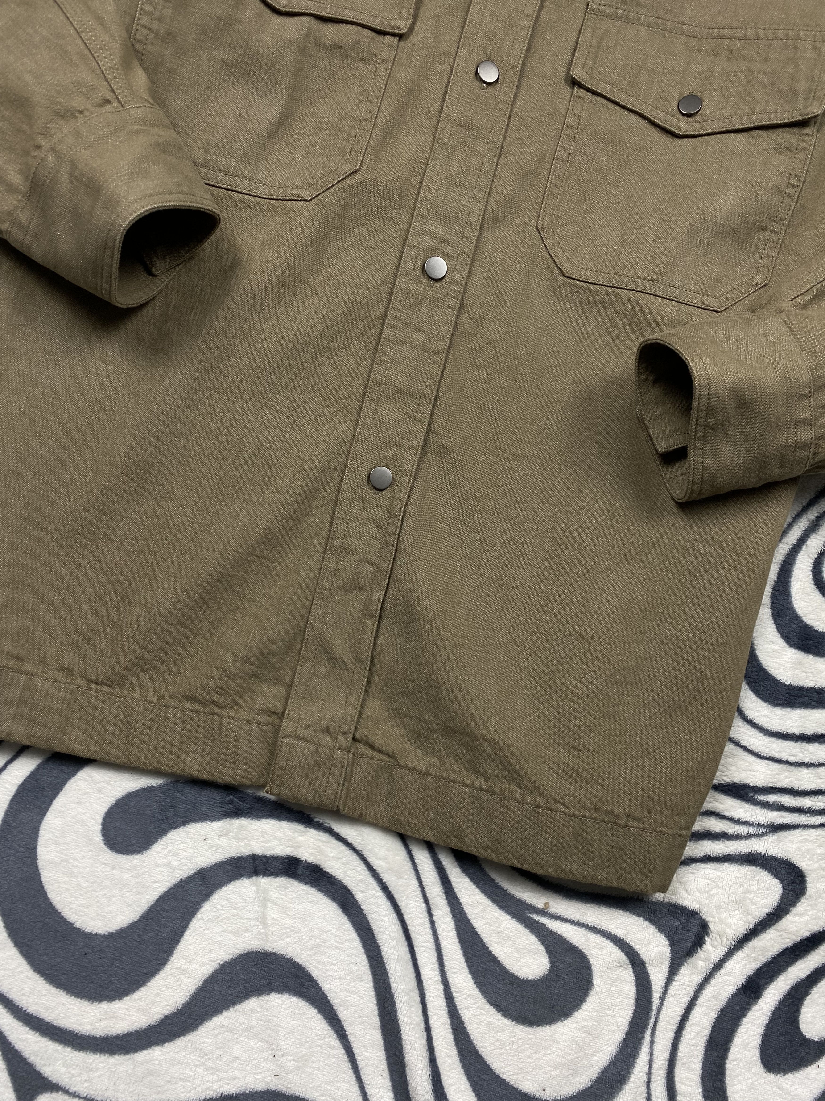 Japanese Brand Uniqlo Mens Overshirt Jacket Y2K Shirt Size US XL / EU 56 / 4 - 3 Thumbnail