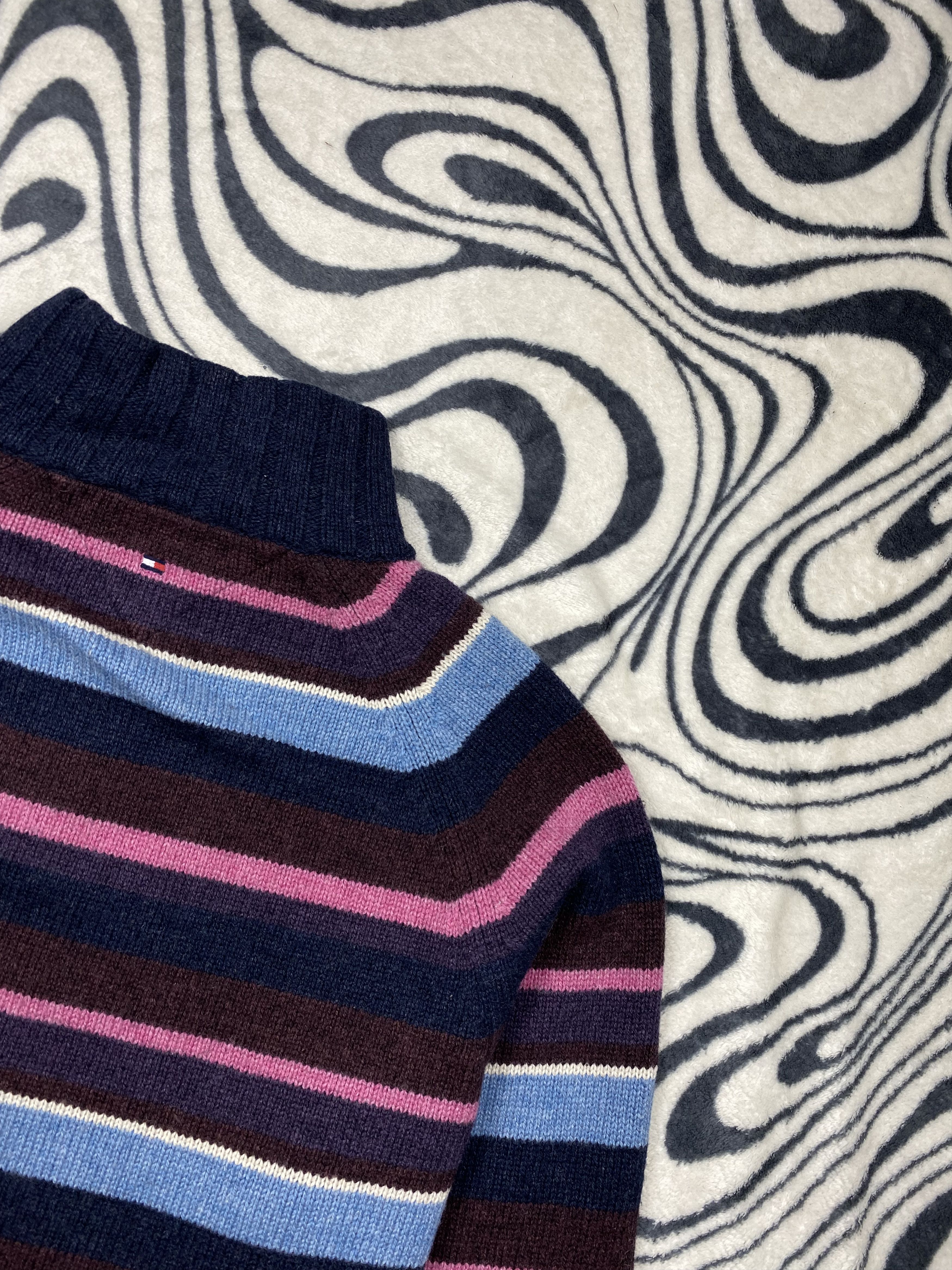 Tommy Hilfiger Tommy Hilfiger Vintage Quarter Zip Wool Knit Sweater Size US XL / EU 56 / 4 - 8 Thumbnail