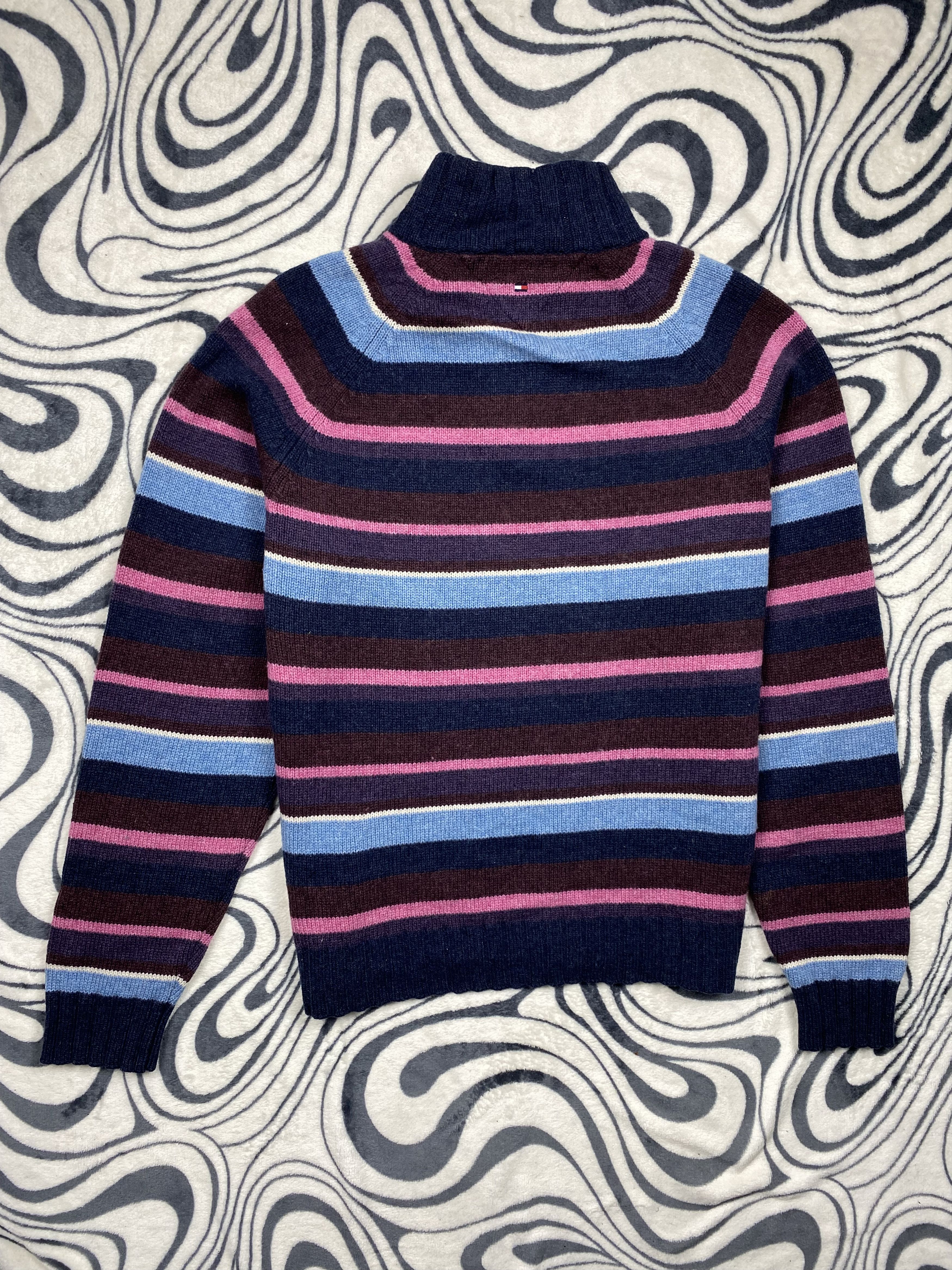 Tommy Hilfiger Tommy Hilfiger Vintage Quarter Zip Wool Knit Sweater Size US XL / EU 56 / 4 - 7 Thumbnail