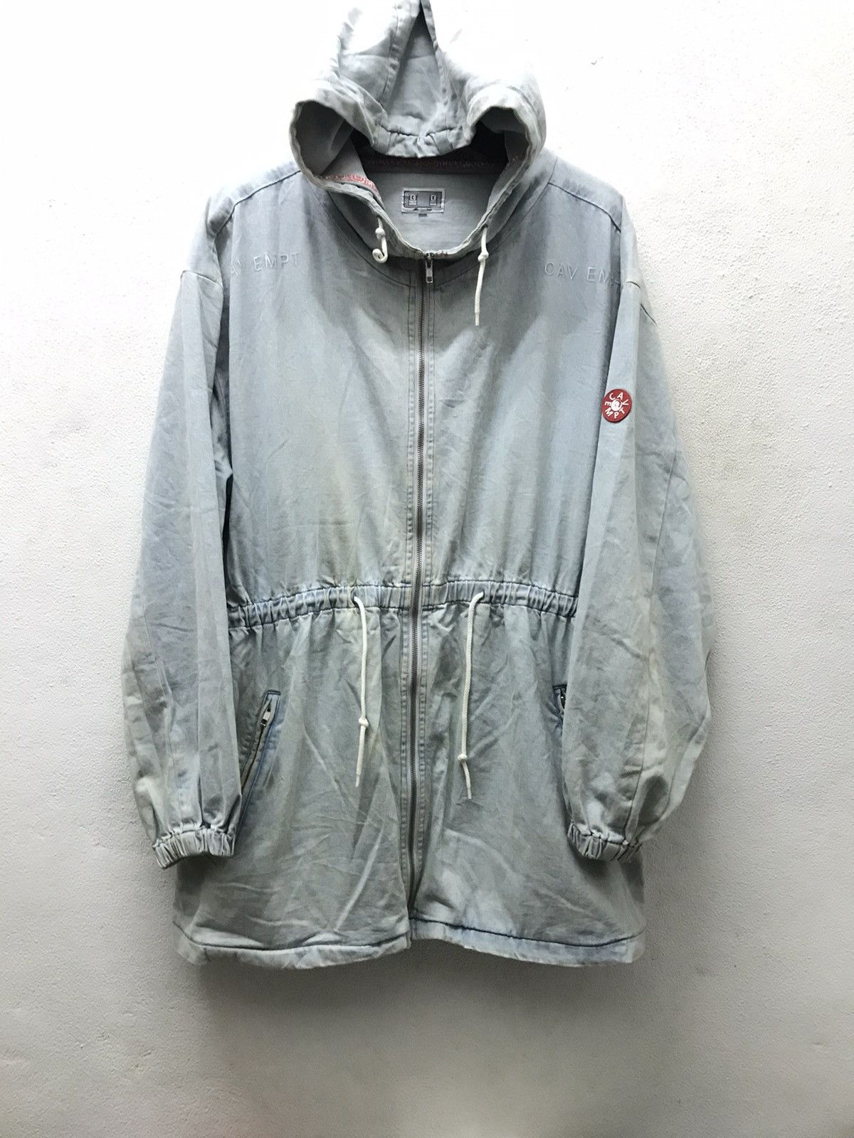 Cav Empt Denim Bleach Parka | Grailed