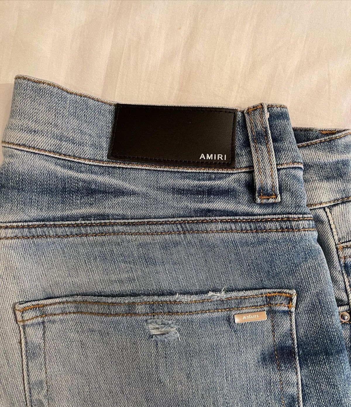 Amiri Amiri Crystal Music Notes blue Denim Jeans Size US 34 / EU 50 - 4 Thumbnail