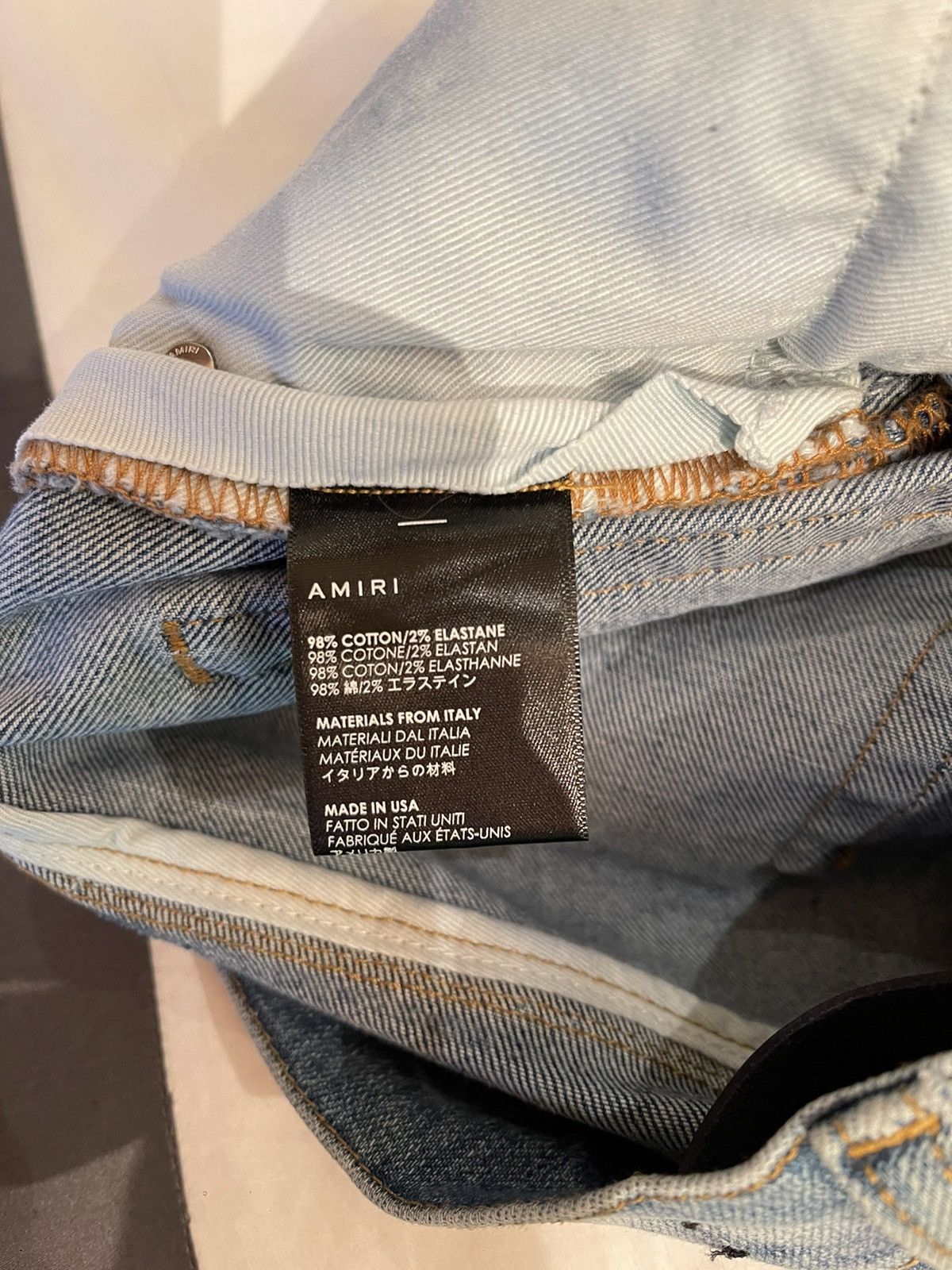 Amiri Amiri Crystal Music Notes blue Denim Jeans Size US 34 / EU 50 - 5 Thumbnail