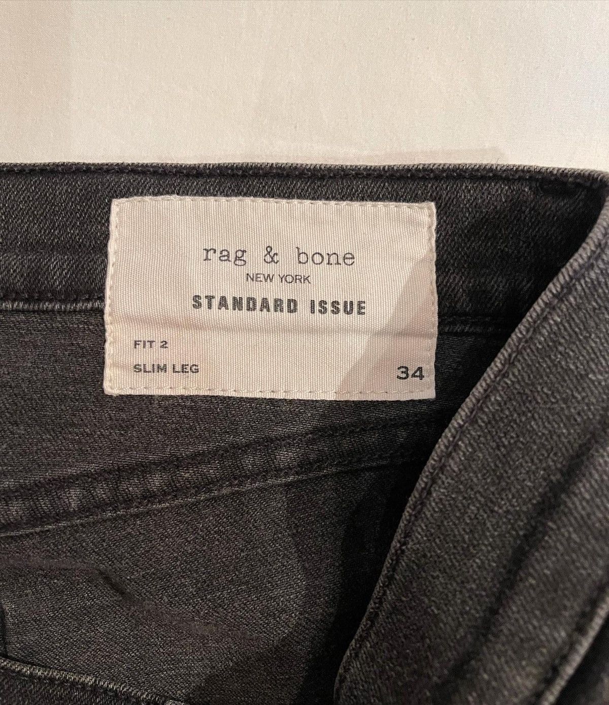 Rag & Bone Rag & Bone grey Rock Denim Jeans Size US 34 / EU 50 - 3 Thumbnail