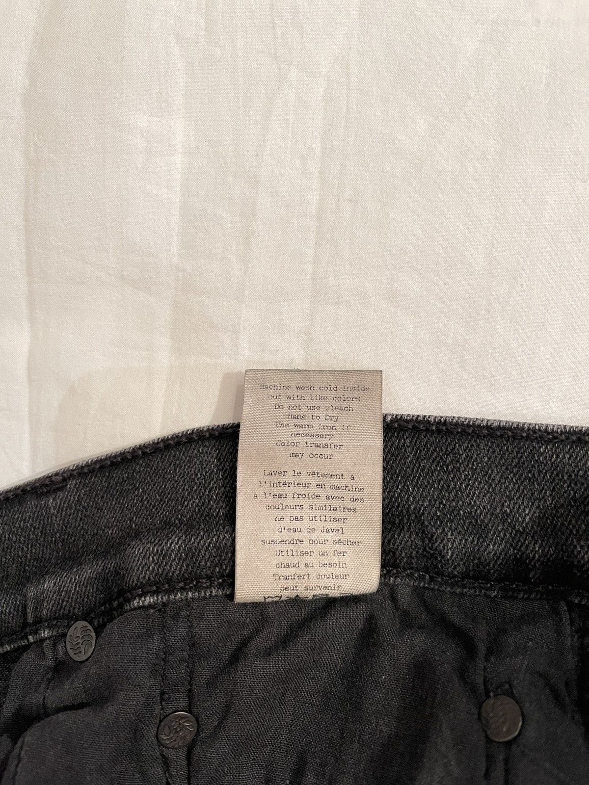 Rag & Bone Rag & Bone grey Rock Denim Jeans Size US 34 / EU 50 - 5 Thumbnail