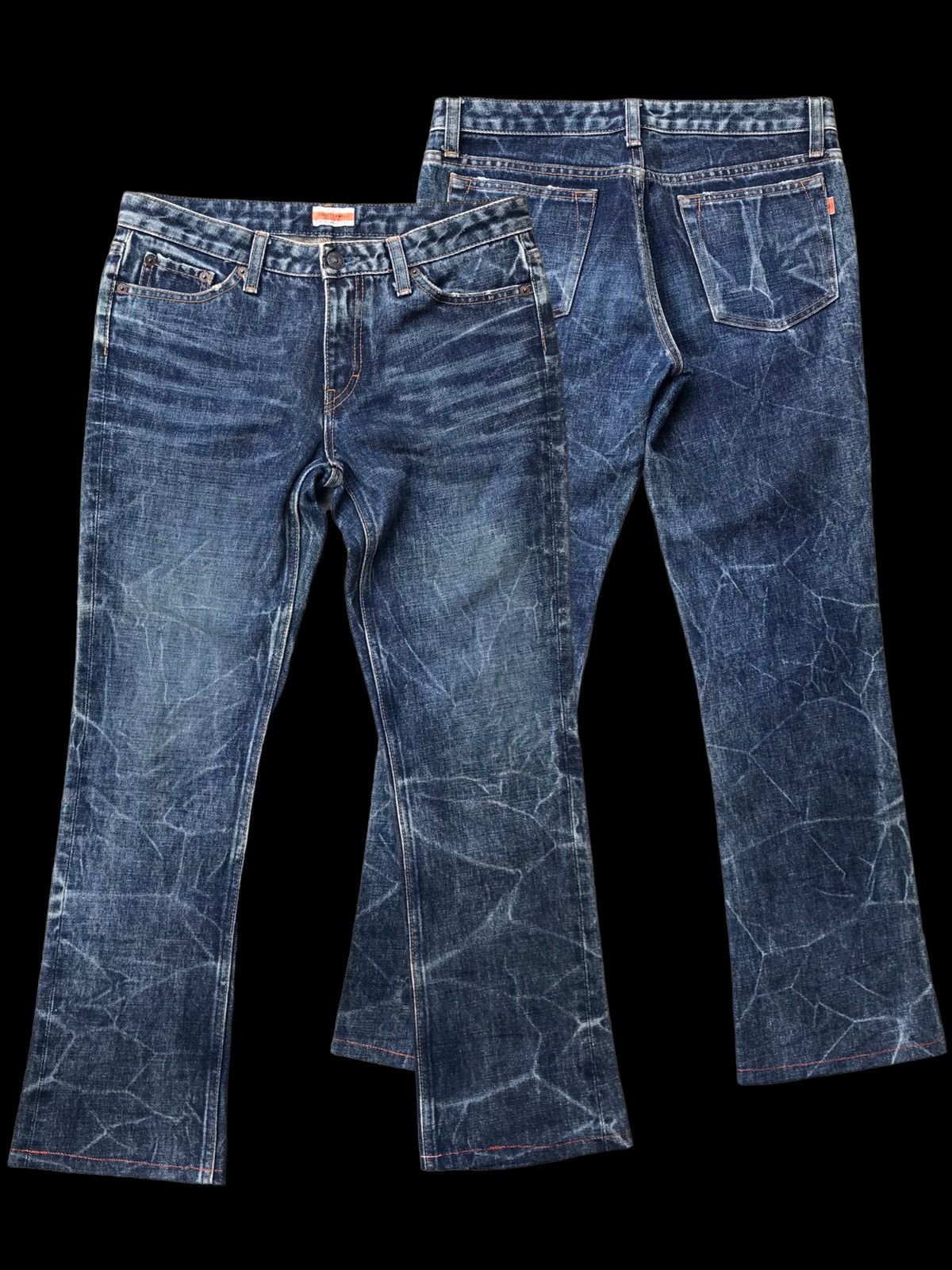 BOOTCUT⚡Sweet Camel Distressed 3D Water Denim Jeans Pants