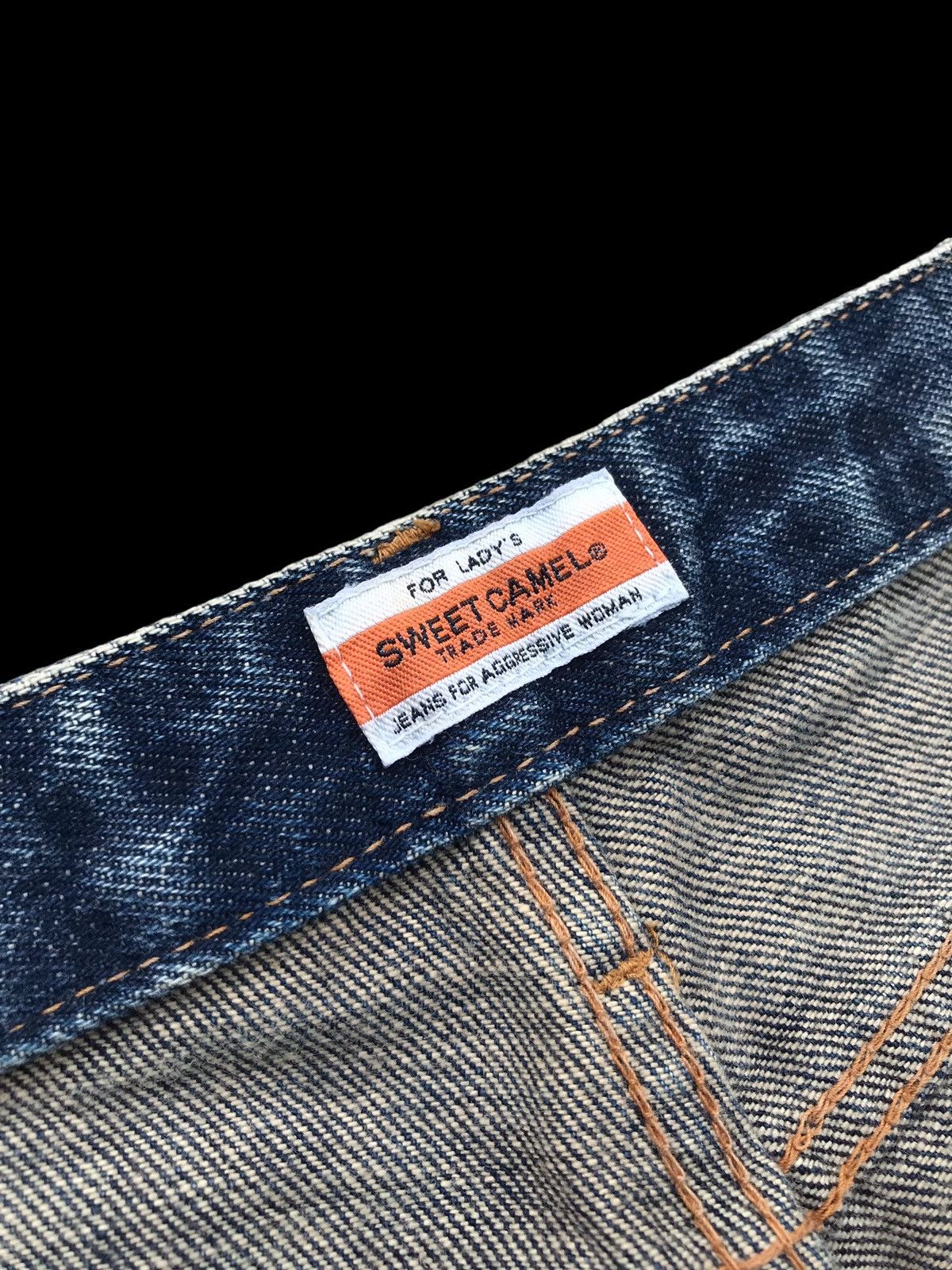If Six Was Nine BOOTCUT⚡Sweet Camel Distressed 3D Water Denim Jeans Pants Size 28" / US 6 / IT 42 - 12 Thumbnail