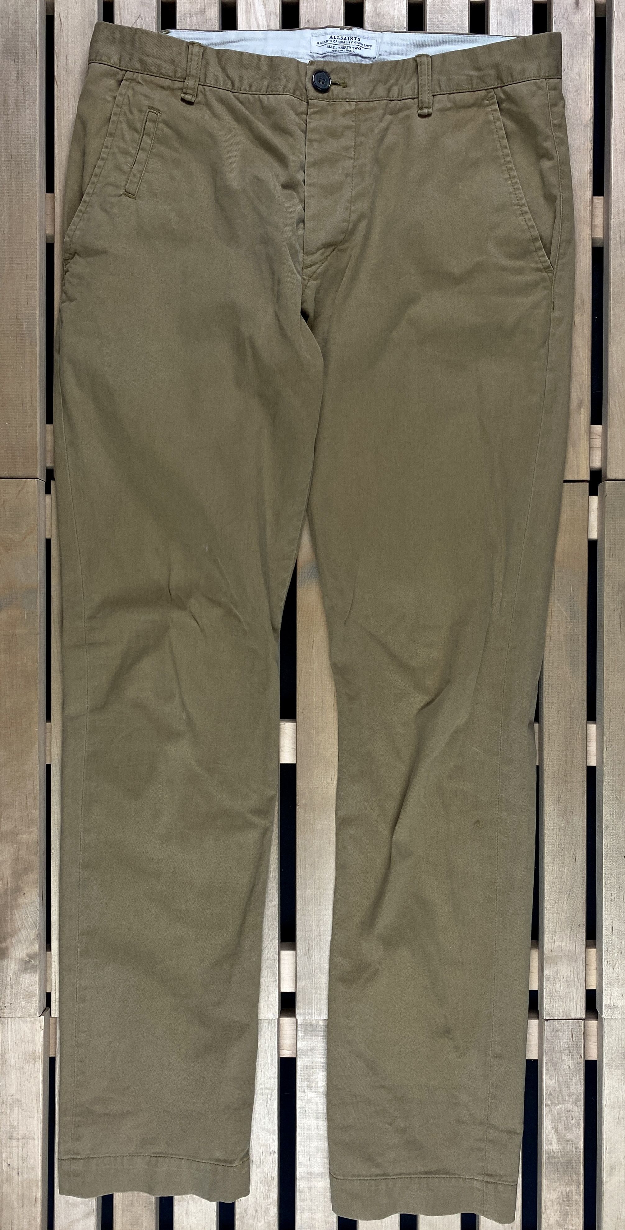 Allsaints Mens Chinos Pants Allsaints Size 32 Size US 32 / EU 48 - 1 Thumbnail