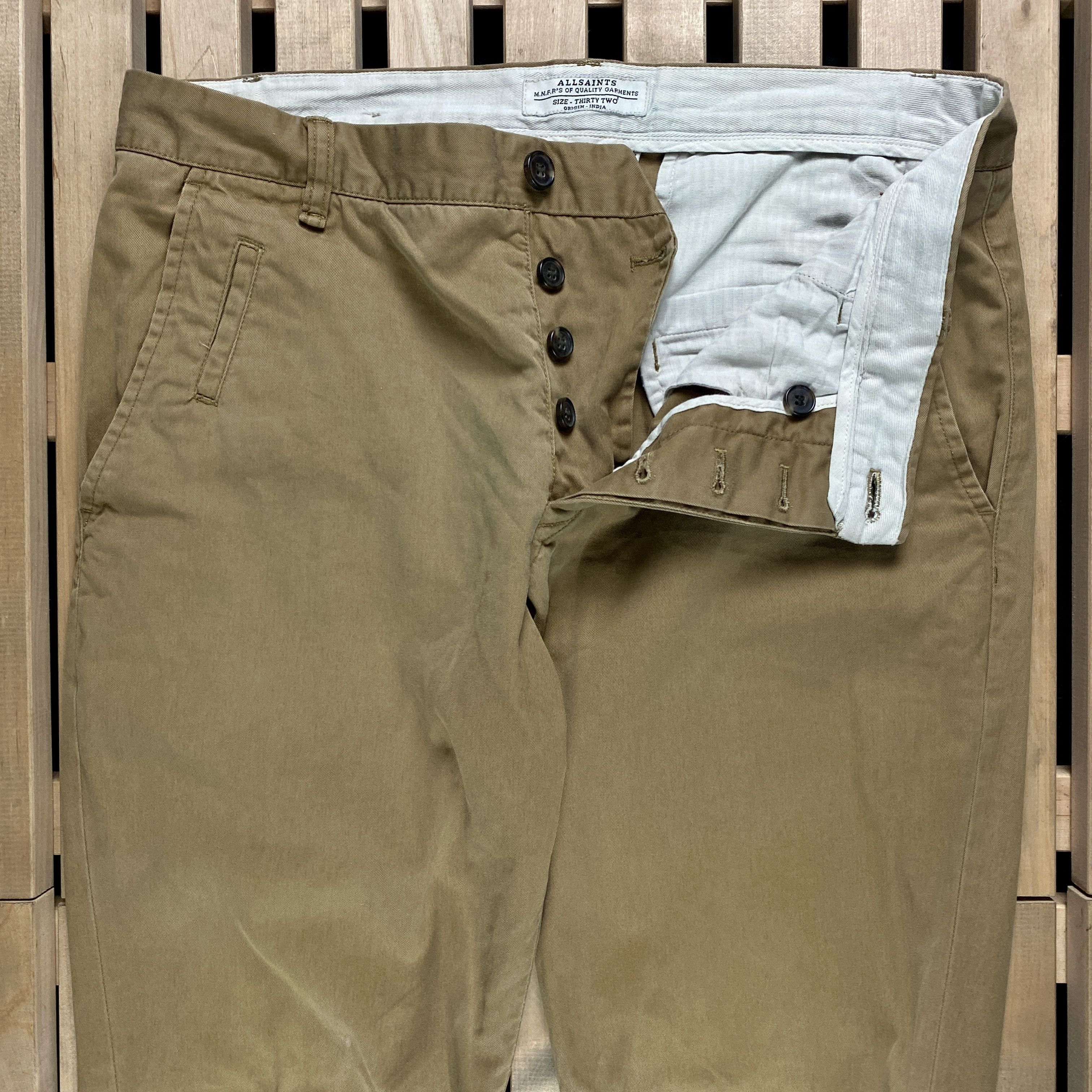 Allsaints Mens Chinos Pants Allsaints Size 32 Size US 32 / EU 48 - 4 Thumbnail