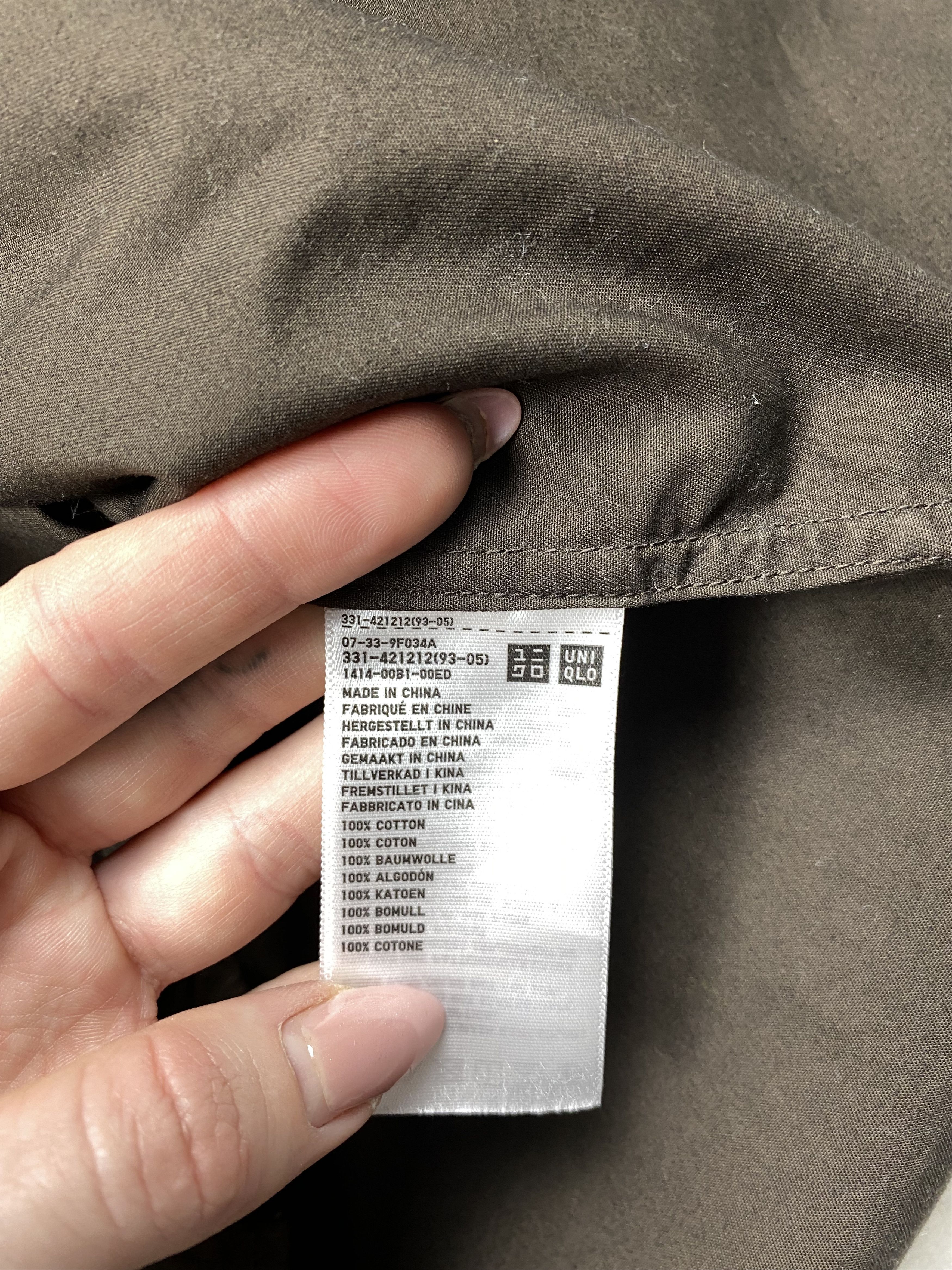 Uniqlo Uniqlo Colarless Mens Brown Overshirt Jacket Shirt Size US S / EU 44-46 / 1 - 5 Thumbnail