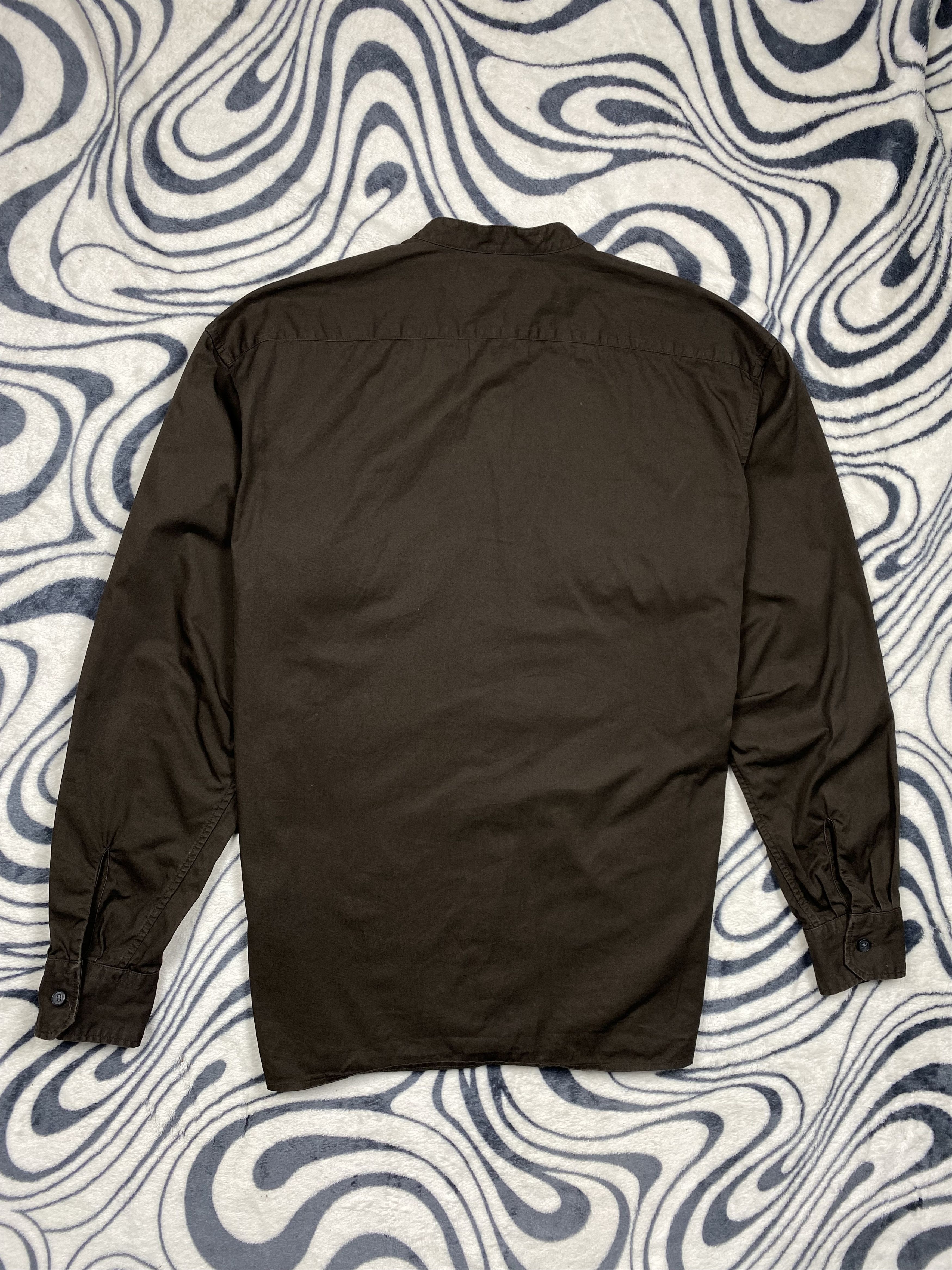 Uniqlo Uniqlo Colarless Mens Brown Overshirt Jacket Shirt Size US S / EU 44-46 / 1 - 6 Thumbnail