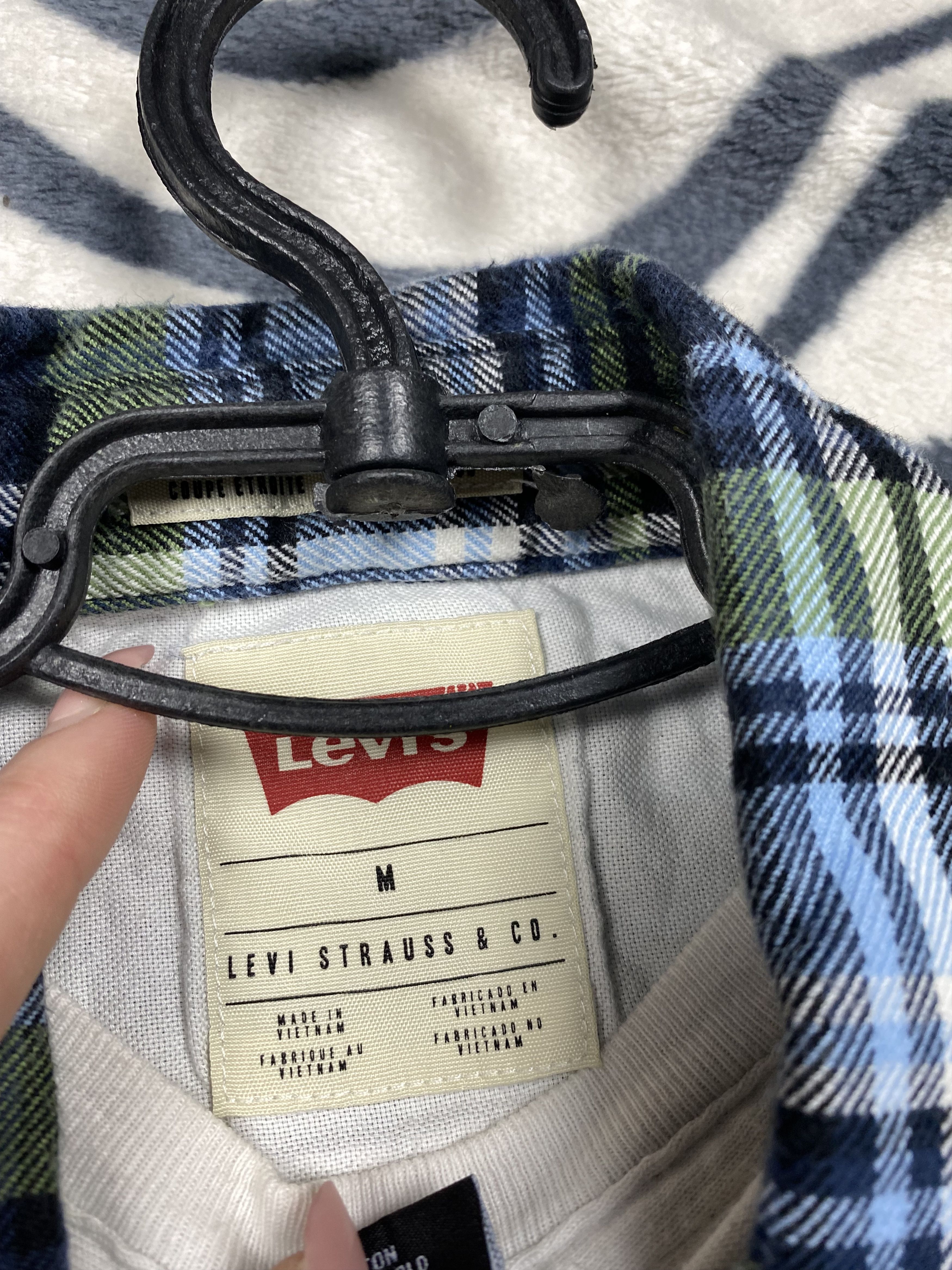Levi's Levi's Mens Flannel Plaid Shirt Size US M / EU 48-50 / 2 - 5 Thumbnail