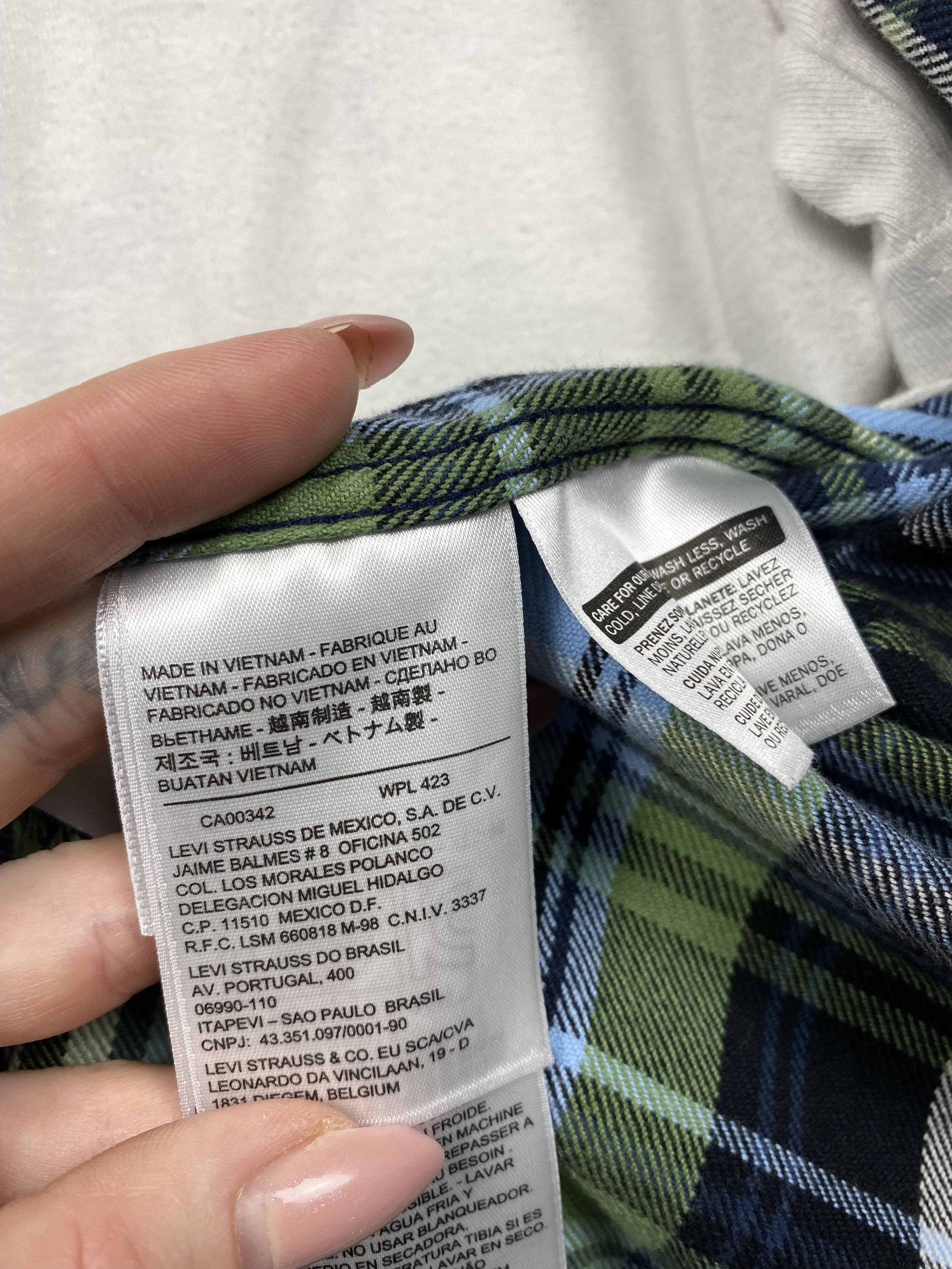 Levi's Levi's Mens Flannel Plaid Shirt Size US M / EU 48-50 / 2 - 6 Thumbnail