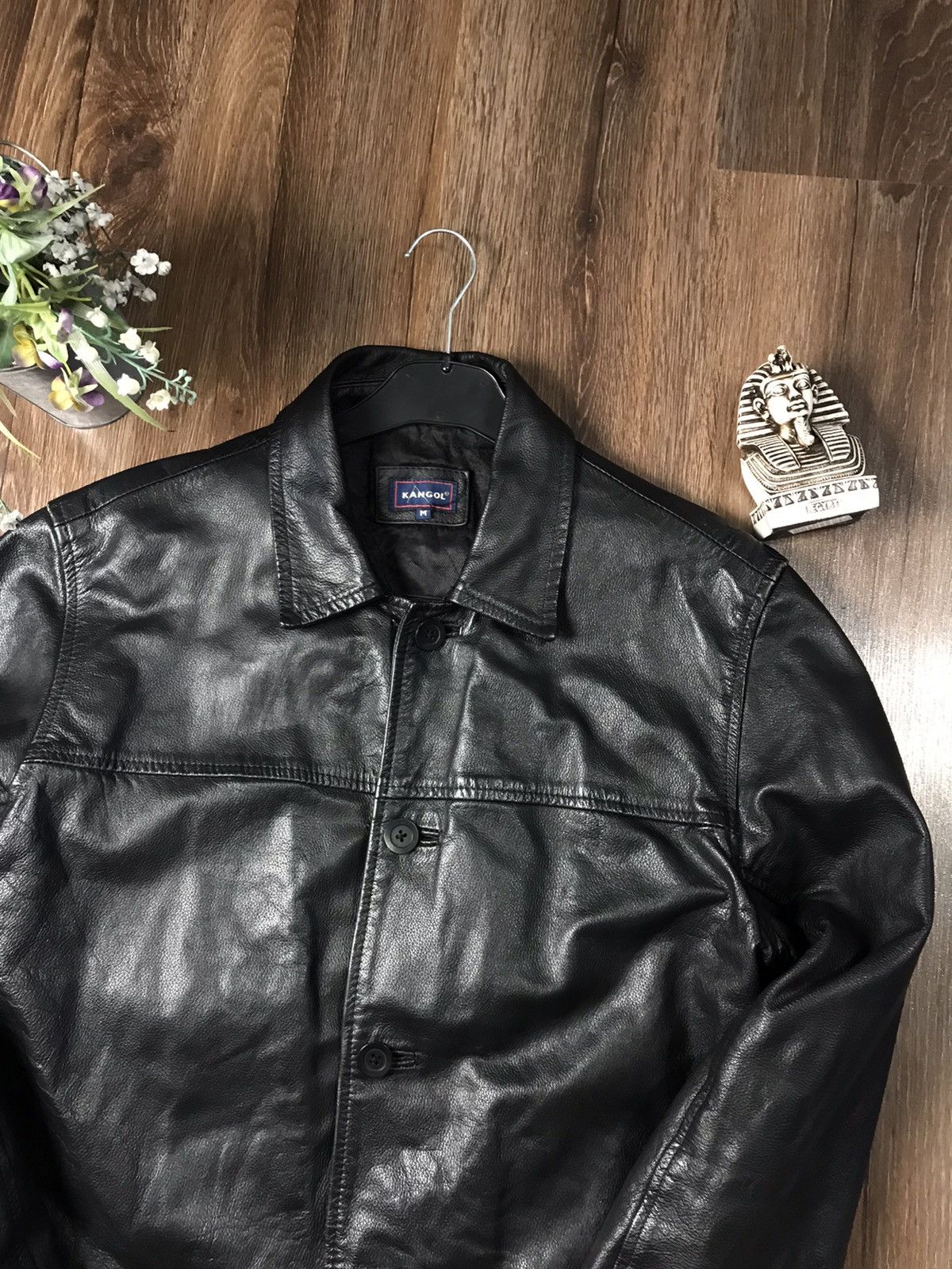 Kangol × Vintage Rare Vintage Kangol Leather Jacket Size US M / EU 48-50 / 2 - 2 Thumbnail