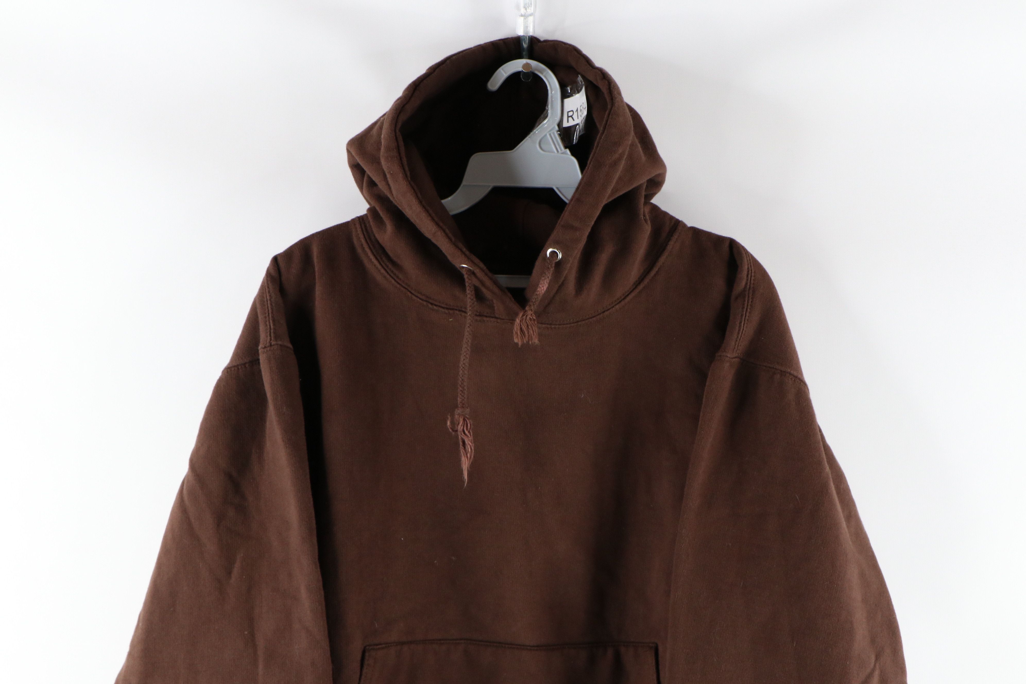 Streetwear  Vintage Vintage Streetwear Blank Cropped Fit Baggy Hoodie ...