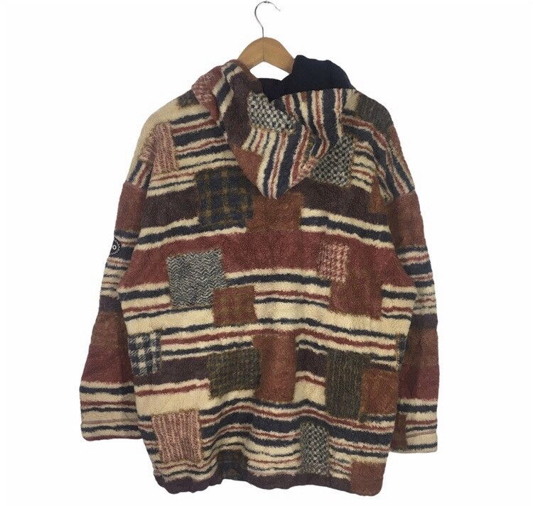 Japanese Brand Espero Fleece Hoodie Zipper Patchwork Kapital Design Size US M / EU 48-50 / 2 - 6 Thumbnail