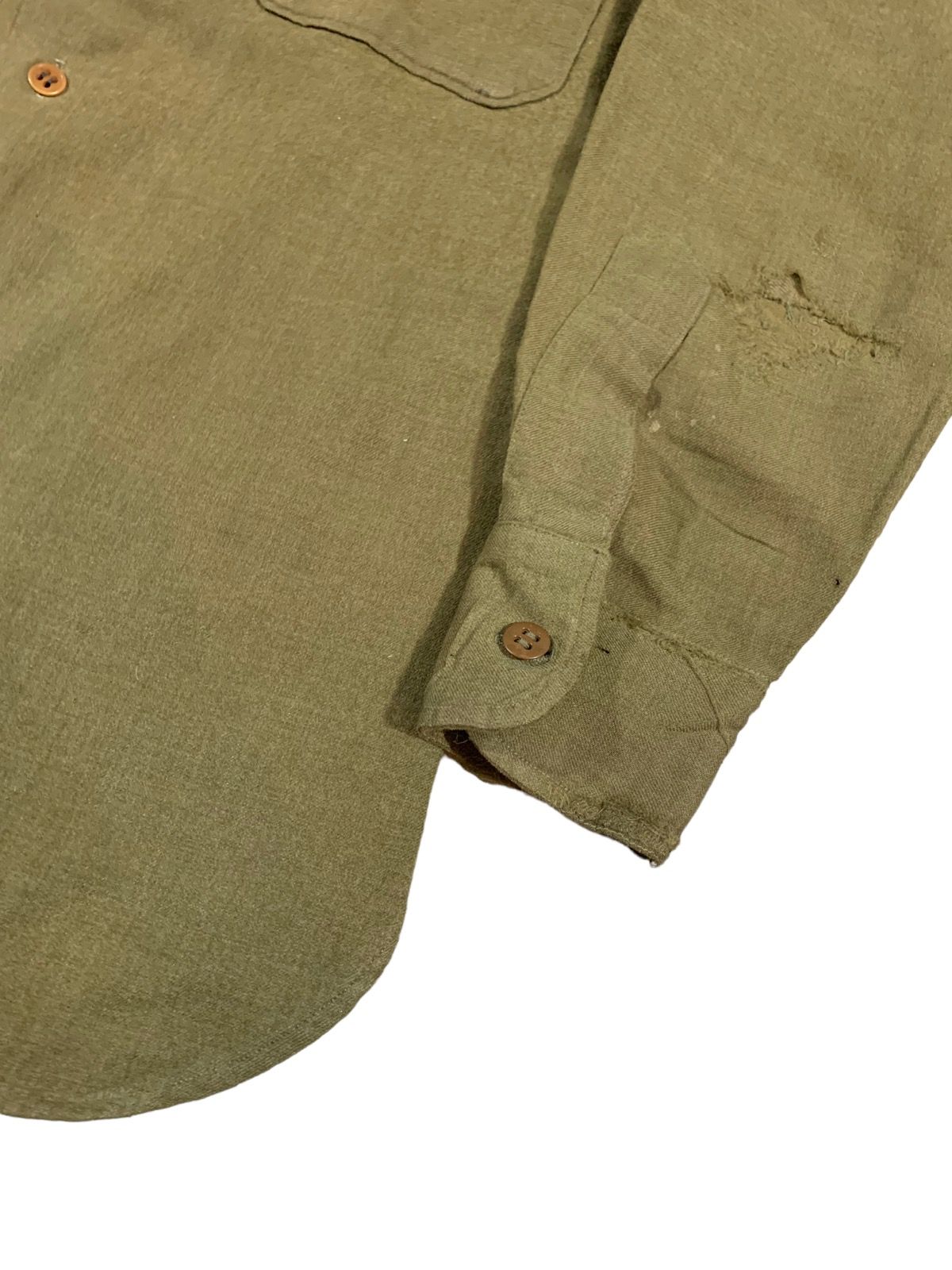 Vintage Vintage WW2 US Military Wool Shirt Size US M / EU 48-50 / 2 - 6 Thumbnail