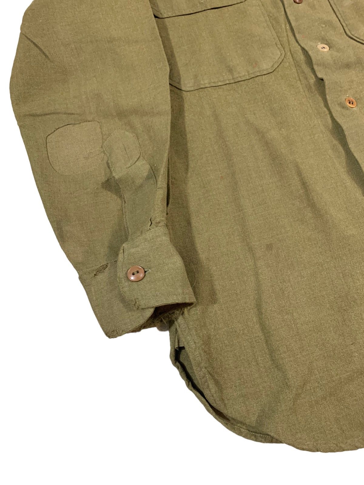 Vintage Vintage WW2 US Military Wool Shirt Size US M / EU 48-50 / 2 - 4 Thumbnail
