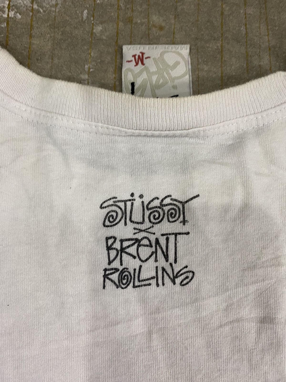 Stussy × Vintage Vintage Stussy Brent Rollin tee Size S / US 4 / IT 40 - 5 Thumbnail