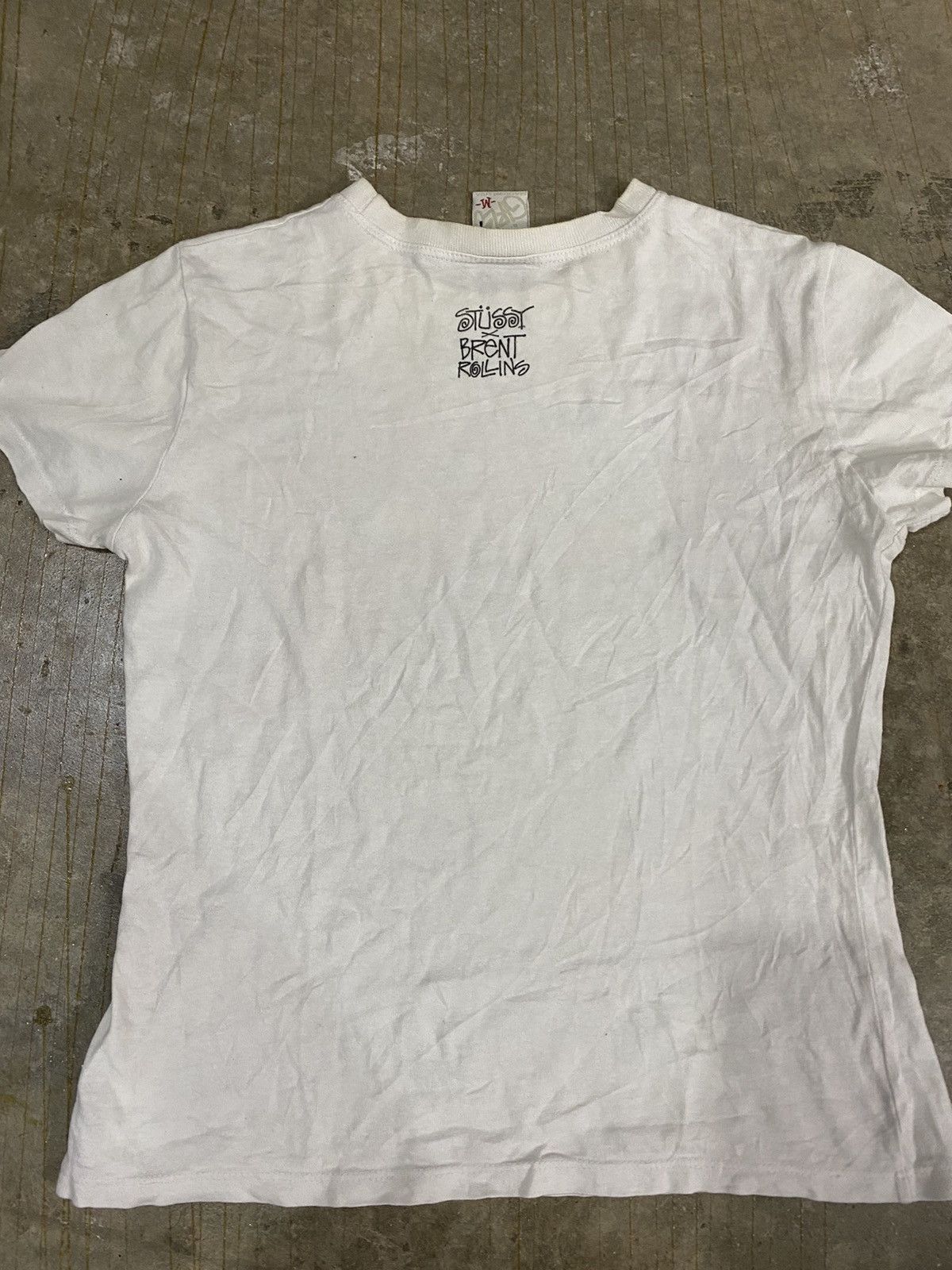 Stussy × Vintage Vintage Stussy Brent Rollin tee Size S / US 4 / IT 40 - 4 Thumbnail