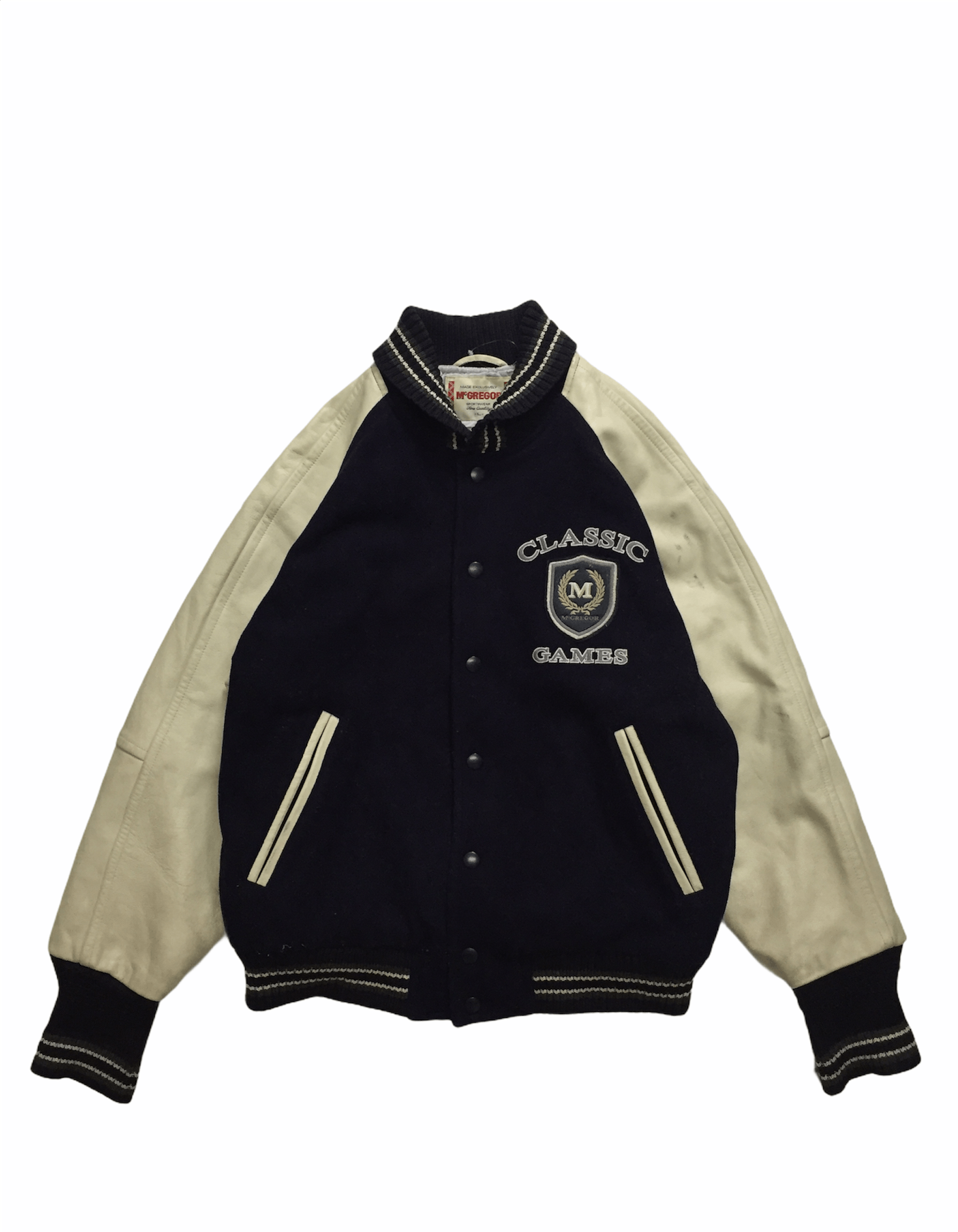 Japanese Brand 90's Classic game varsity leather jacket Size US L / EU 52-54 / 3 - 1 Thumbnail