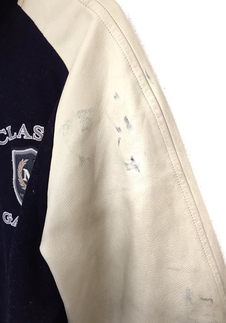 Japanese Brand 90's Classic game varsity leather jacket Size US L / EU 52-54 / 3 - 7 Thumbnail