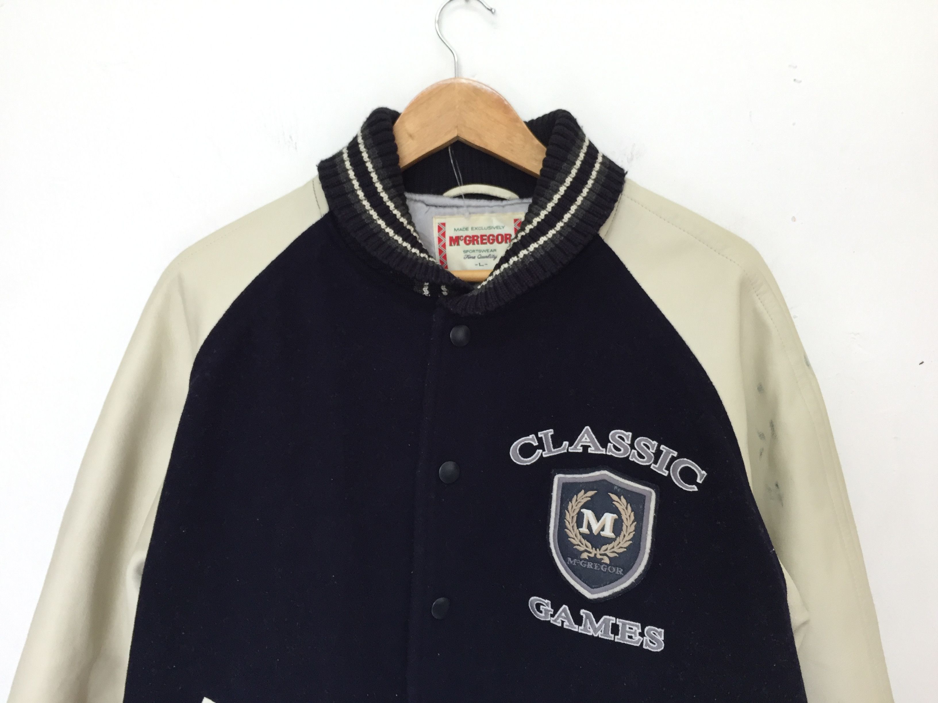 Japanese Brand 90's Classic game varsity leather jacket Size US L / EU 52-54 / 3 - 3 Thumbnail