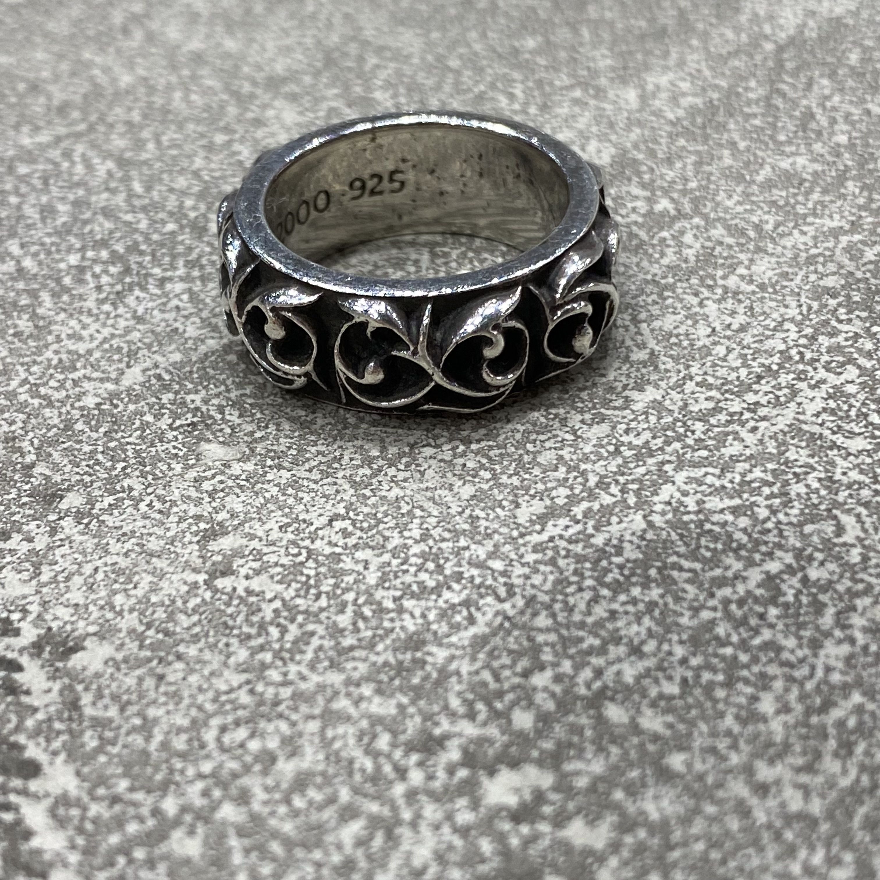 Chrome Hearts RARE Chrome Hearts Eternity Vine Band ring | Grailed