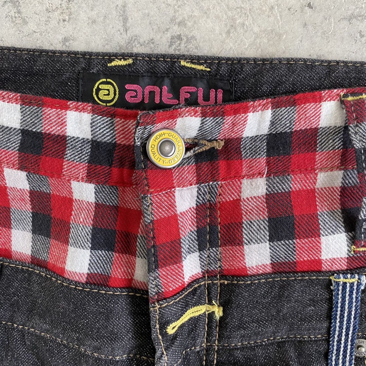 Designer Japanese Brand Antful Union Jack Double Waist Jeans Size US 30 / EU 46 - 7 Thumbnail