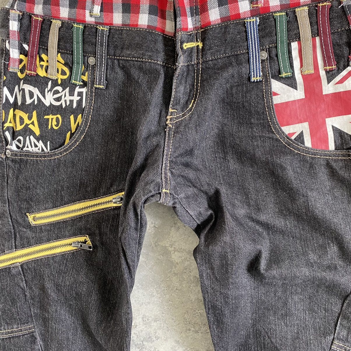 Designer Japanese Brand Antful Union Jack Double Waist Jeans Size US 30 / EU 46 - 9 Thumbnail