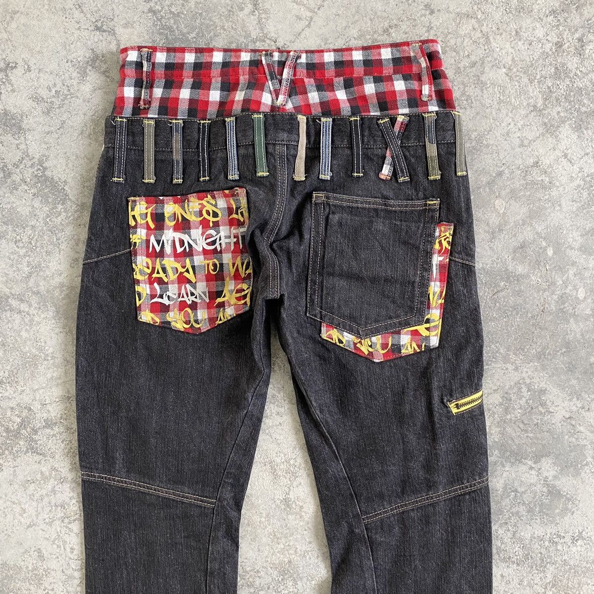 Designer Japanese Brand Antful Union Jack Double Waist Jeans Size US 30 / EU 46 - 12 Thumbnail