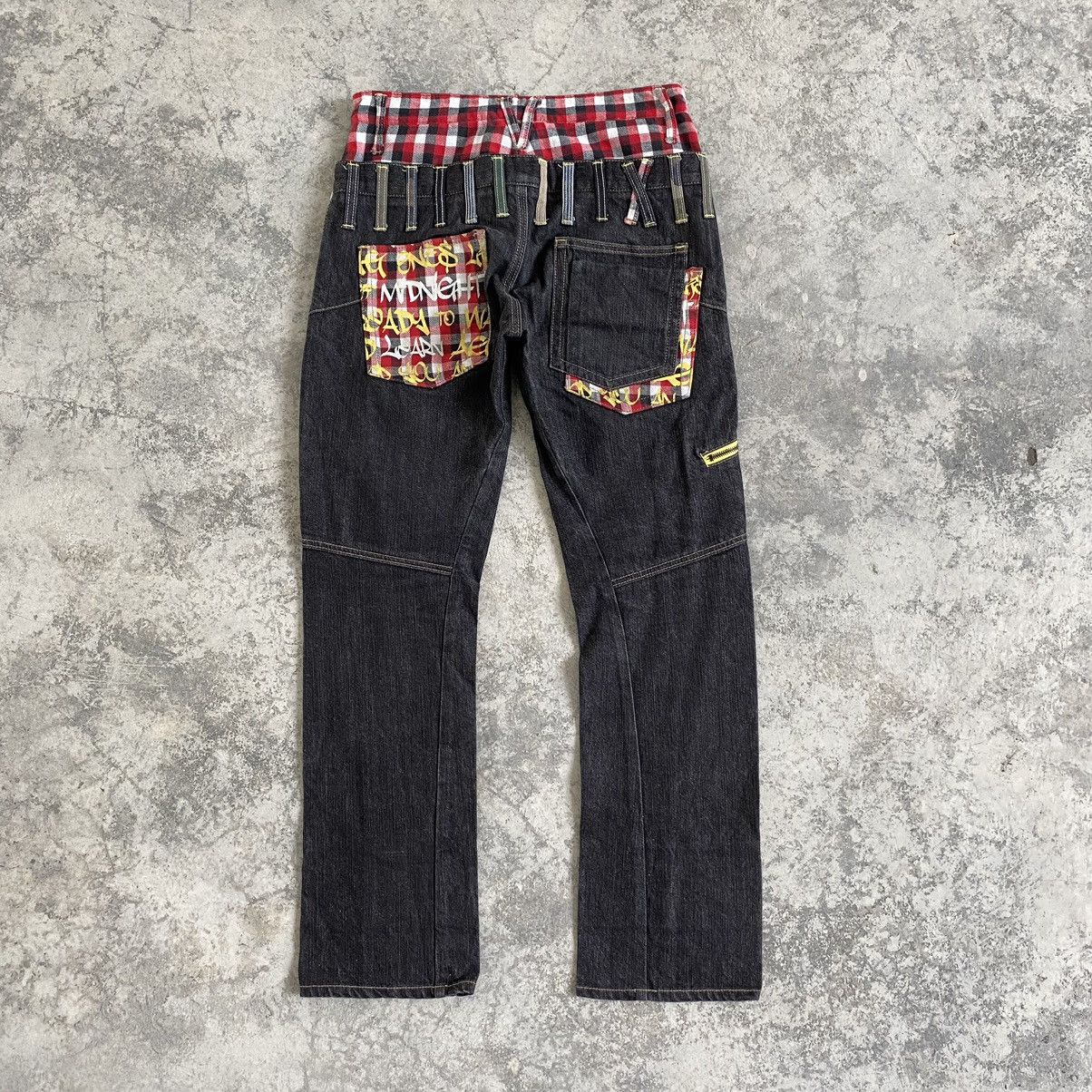 Designer Japanese Brand Antful Union Jack Double Waist Jeans Size US 30 / EU 46 - 11 Thumbnail