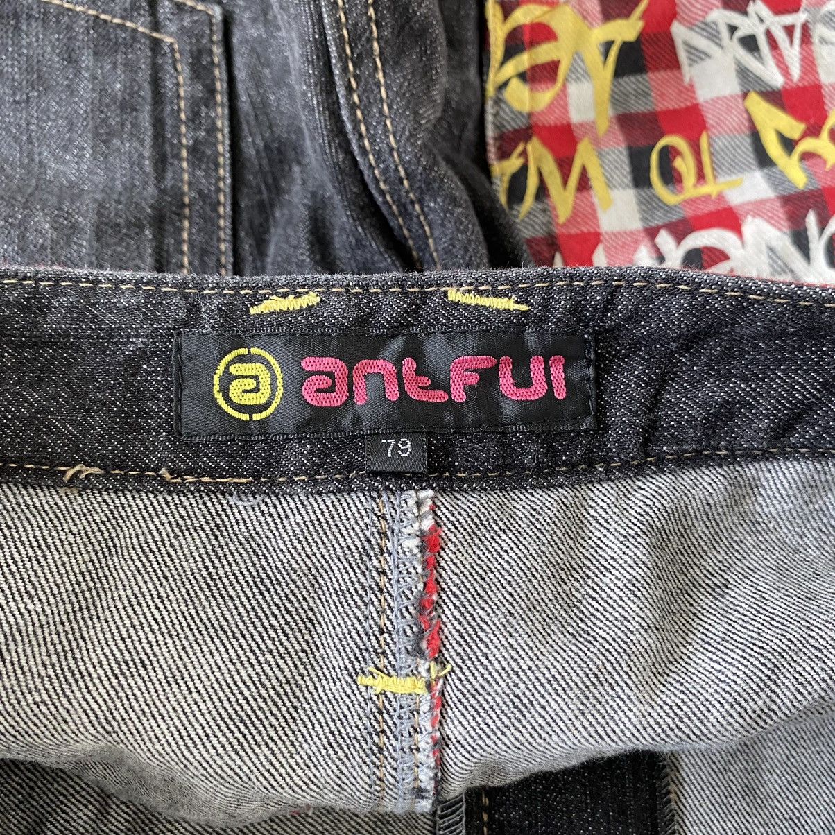 Designer Japanese Brand Antful Union Jack Double Waist Jeans Size US 30 / EU 46 - 15 Thumbnail