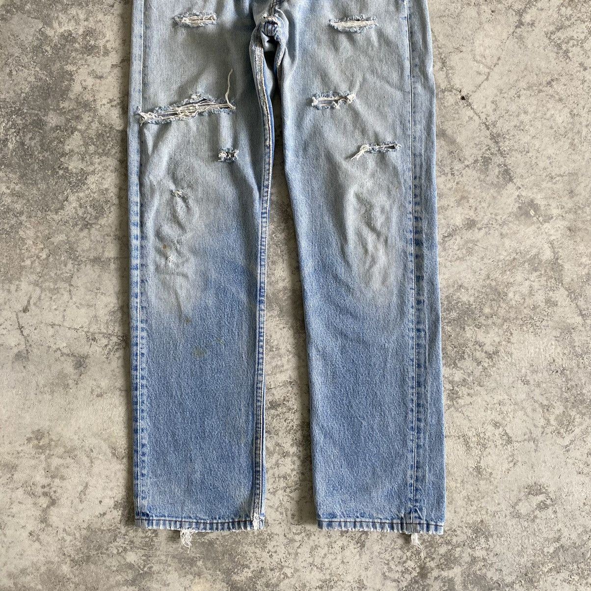 Levi's THRASHED! Vintage Mid 80's Levi's 501 Distressed Jeans Size US 29 - 4 Thumbnail