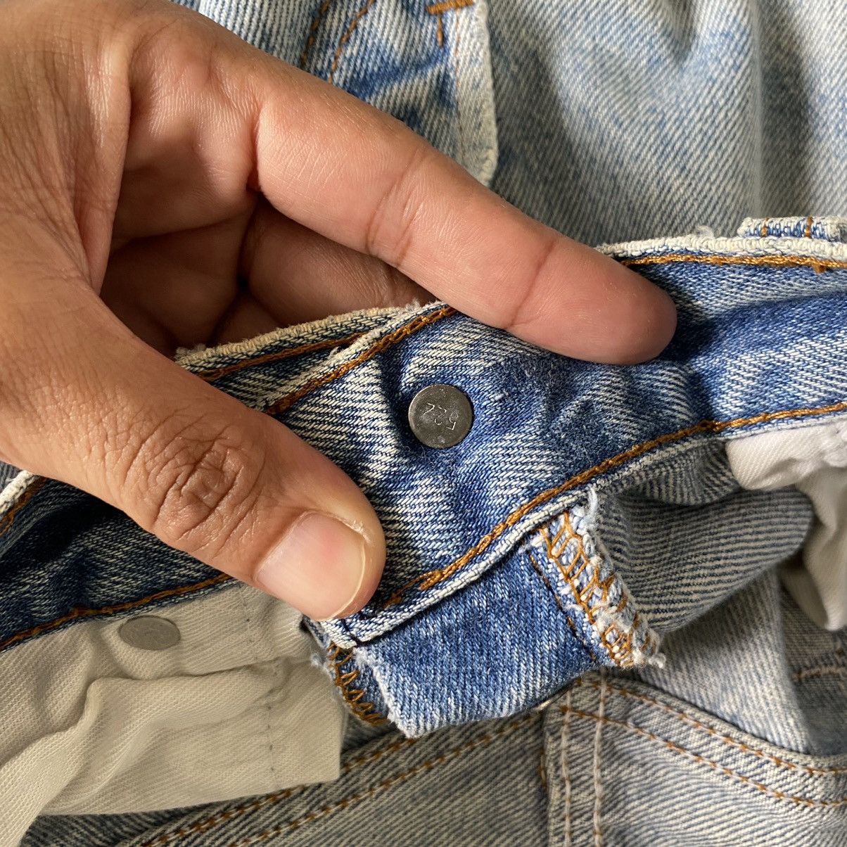Levi's THRASHED! Vintage Mid 80's Levi's 501 Distressed Jeans Size US 29 - 9 Thumbnail