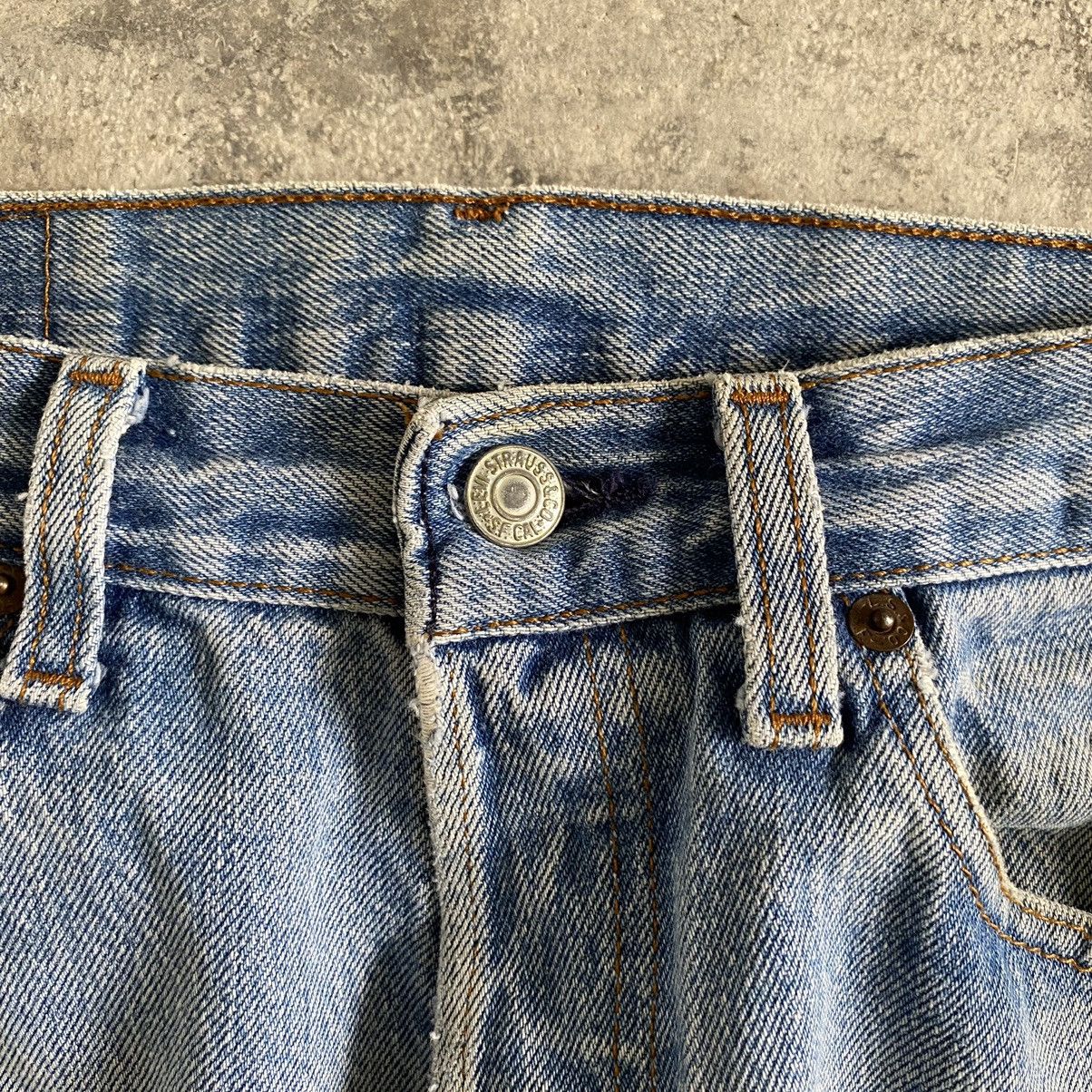 Levi's THRASHED! Vintage Mid 80's Levi's 501 Distressed Jeans Size US 29 - 7 Thumbnail