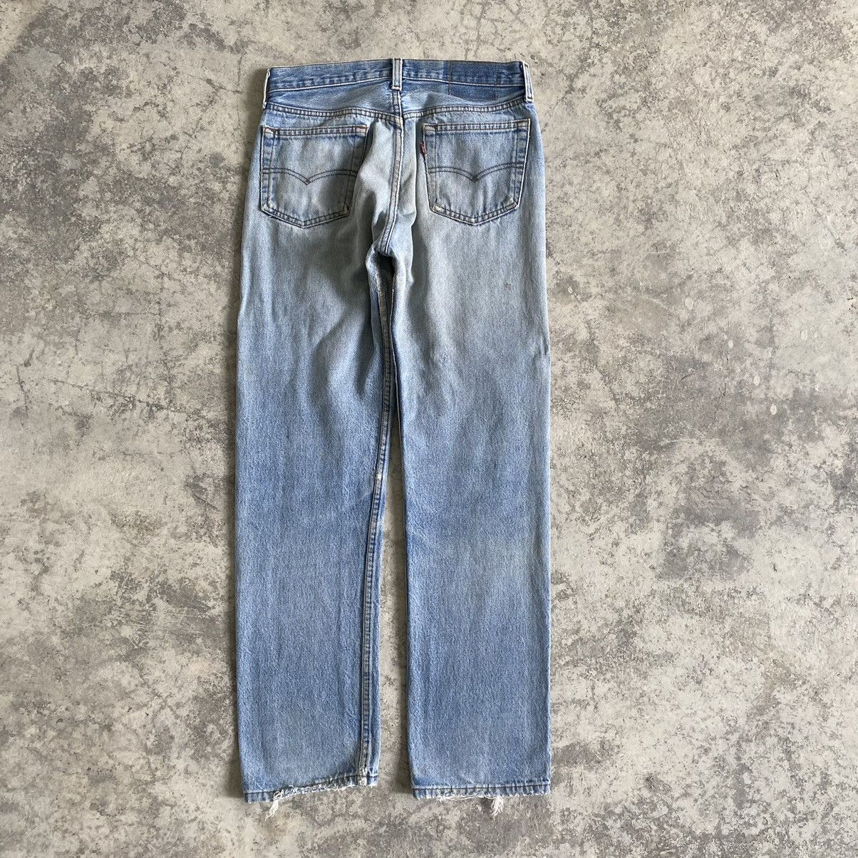 Levi's THRASHED! Vintage Mid 80's Levi's 501 Distressed Jeans Size US 29 - 11 Thumbnail