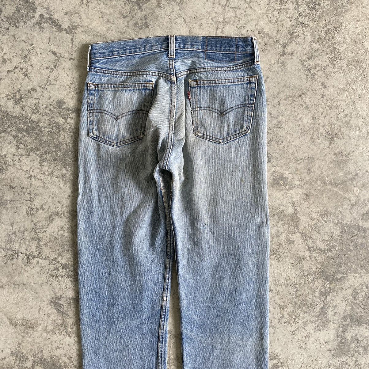 Levi's THRASHED! Vintage Mid 80's Levi's 501 Distressed Jeans Size US 29 - 12 Thumbnail