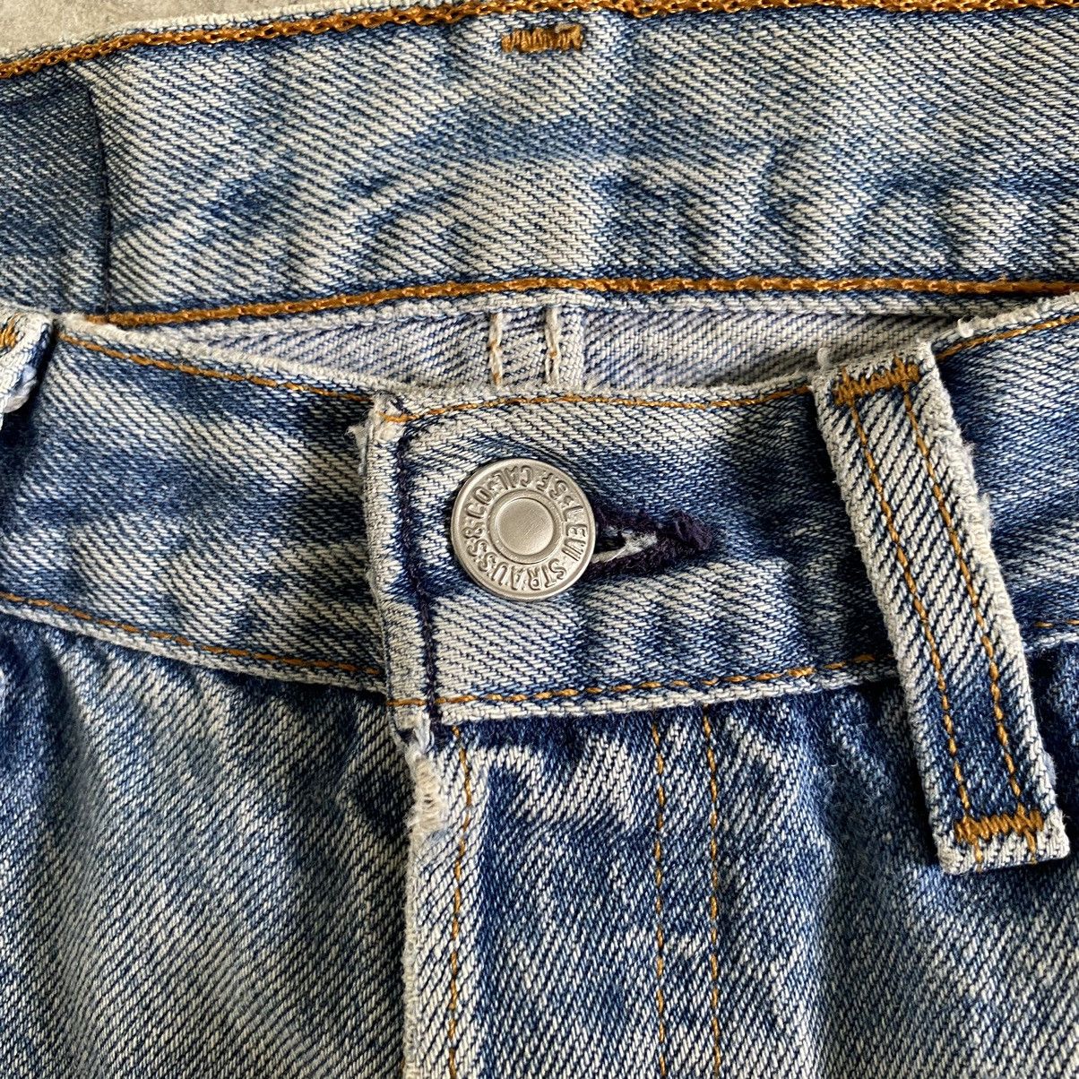 Levi's Trashed VTG 90's Levi's 501 Ripped Denim Jeans Size US 29 - 7 Thumbnail