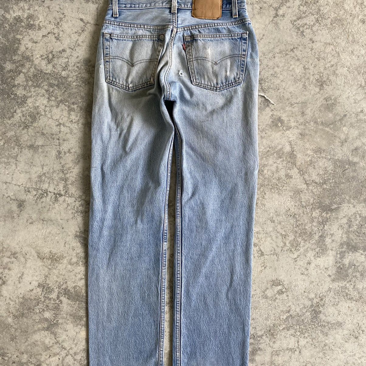 Levi's Trashed VTG 90's Levi's 501 Ripped Denim Jeans Size US 29 - 14 Thumbnail