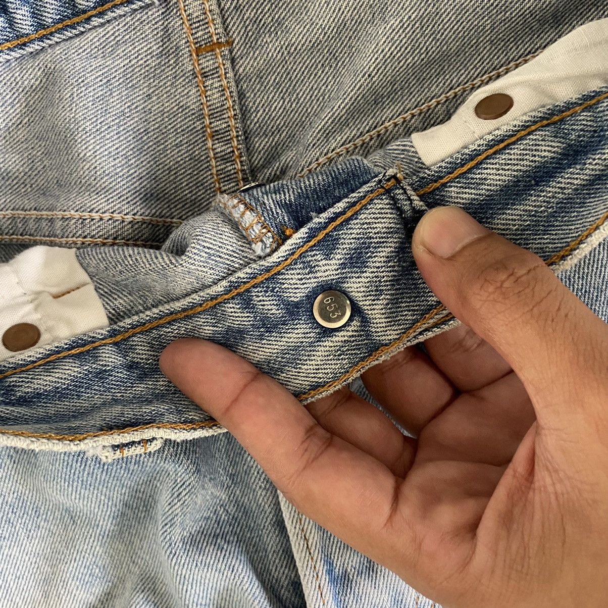 Levi's Vintage Late 80’s Levi's 501 Faded Blue Denim Jeans Size US 29 - 9 Thumbnail