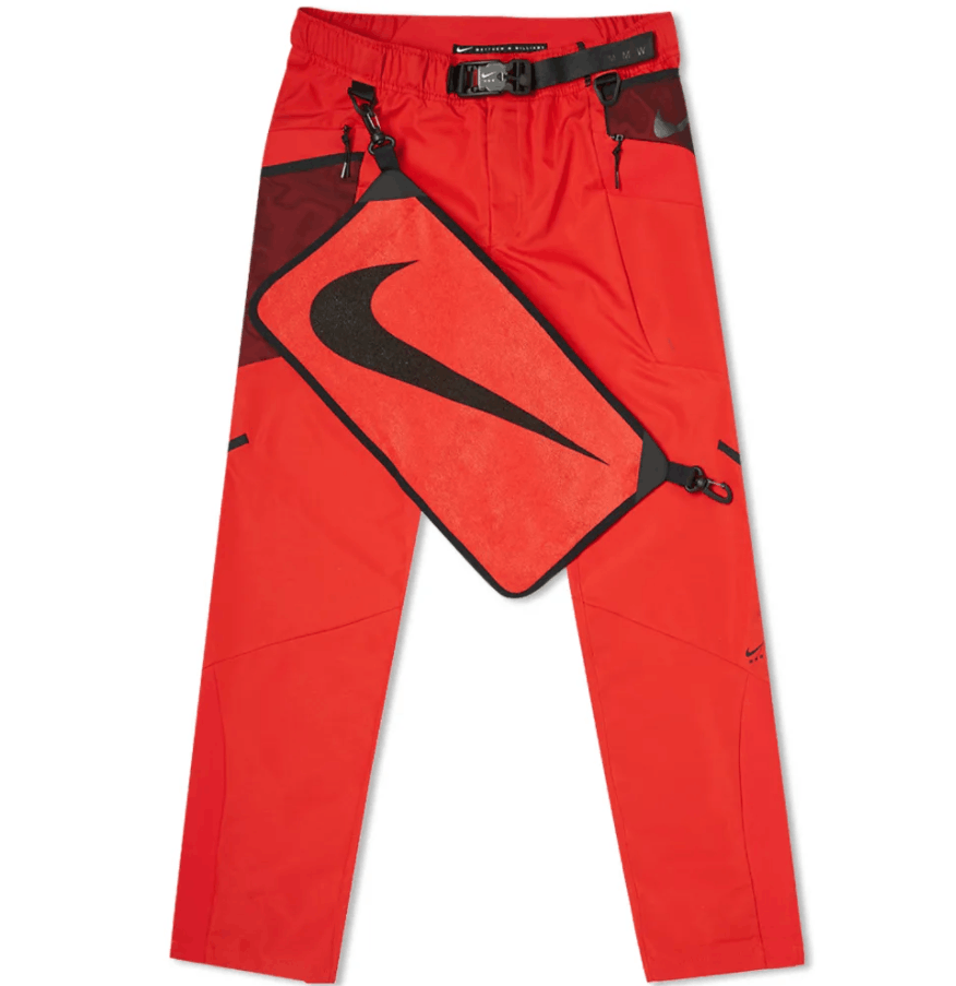 Pre-owned Mmw X Nike Mmw Training Pant In Red